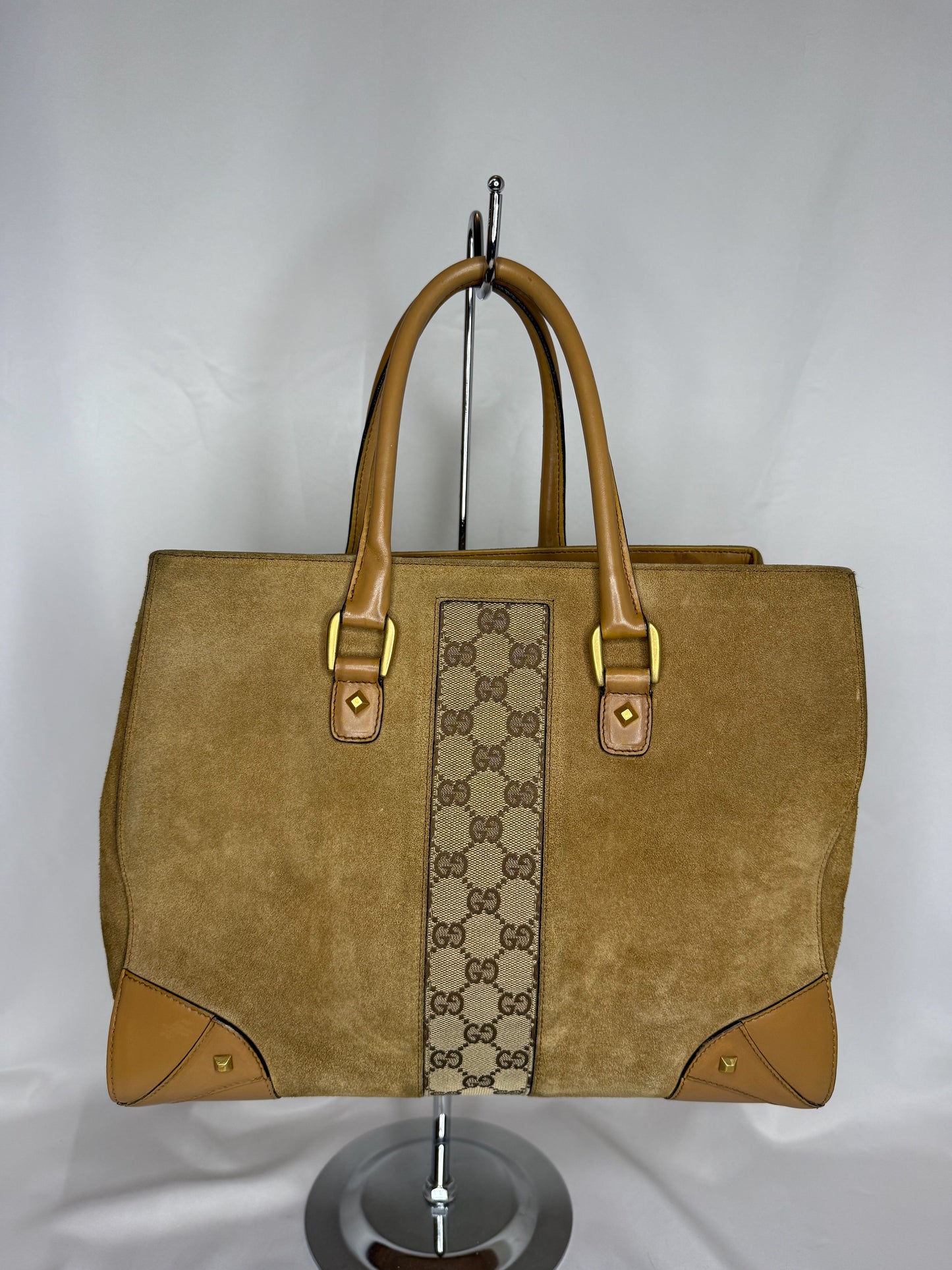 GUCCI SUEDE TOTE BAG