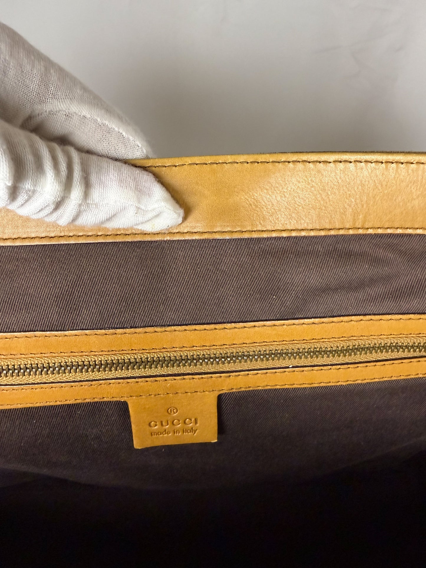 GUCCI SUEDE TOTE BAG