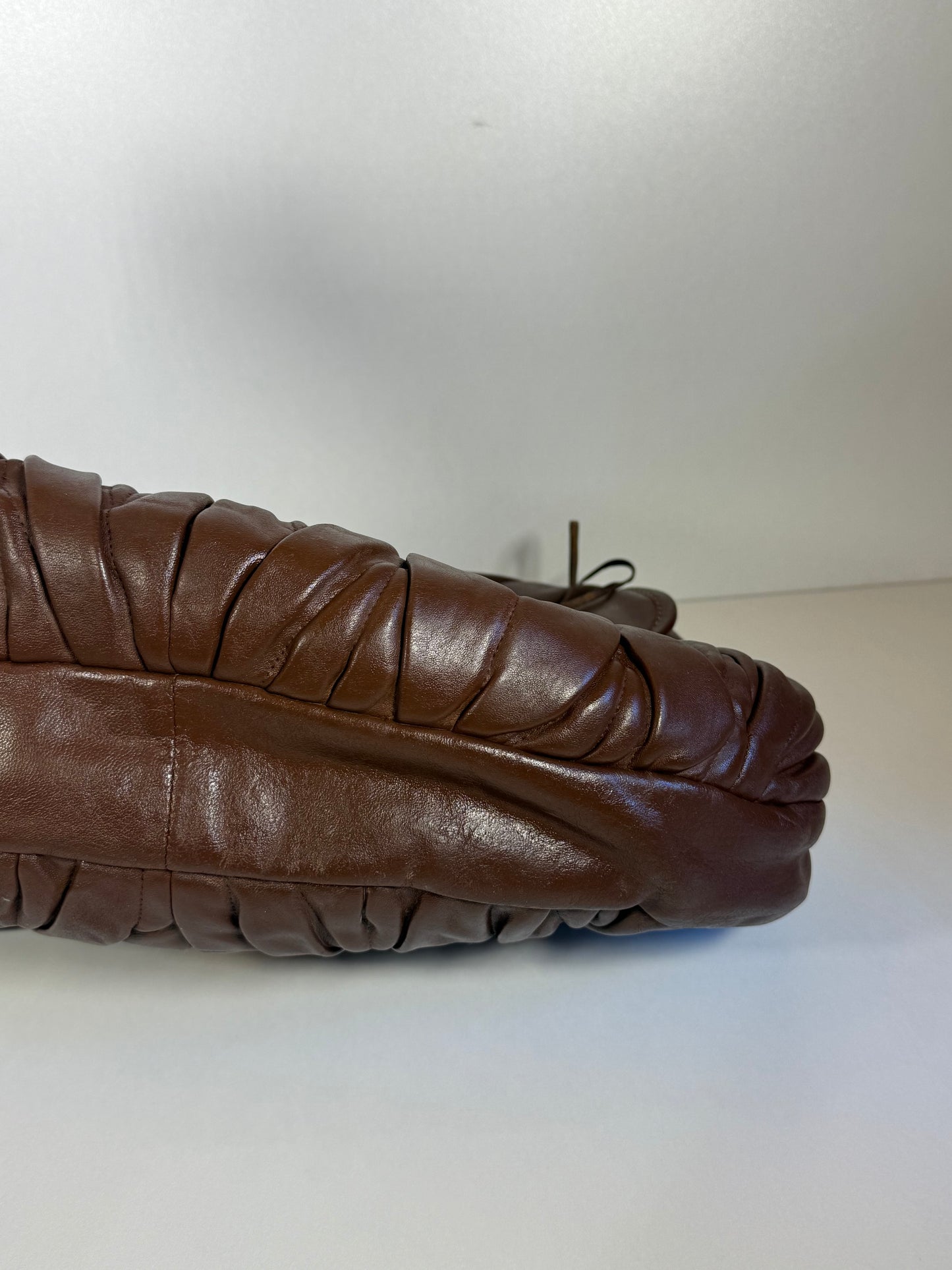 MIU MIU BROWN MATELASSE