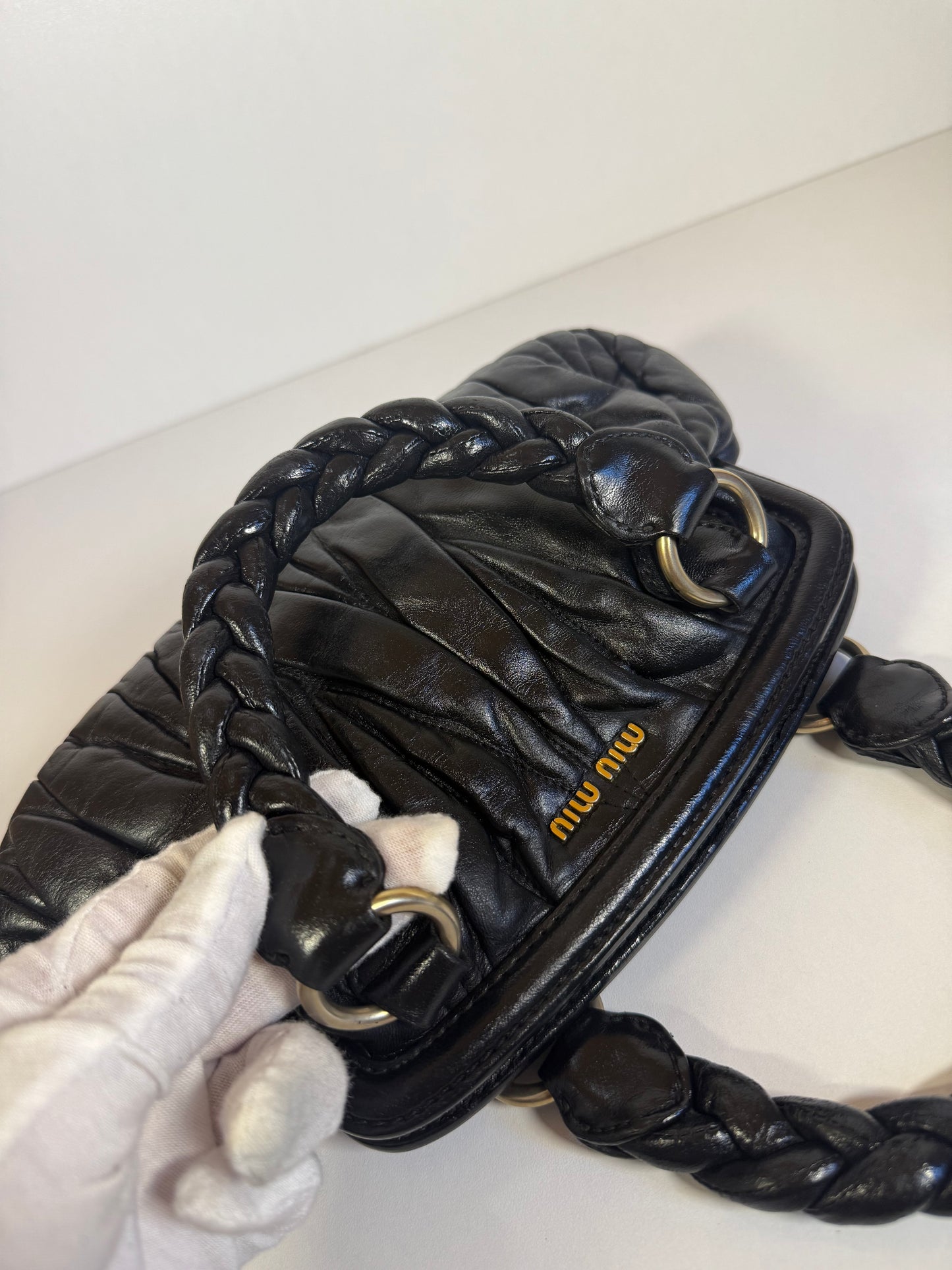 MIU MIU MATELASSE MINI BLACK