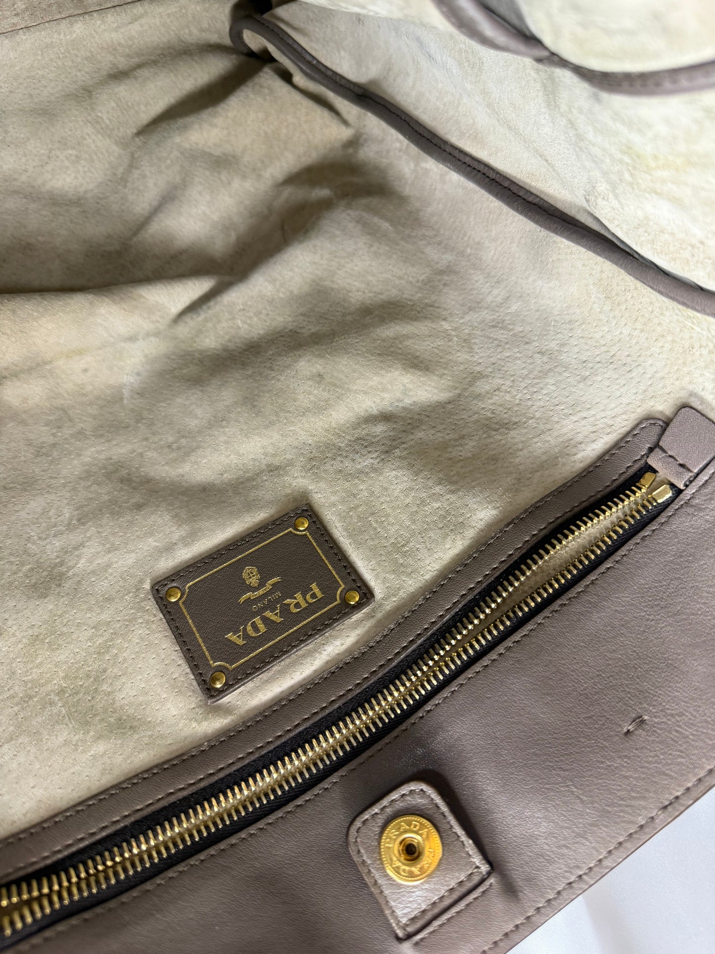 PRADA TOTE 2WAY GRAY BAG