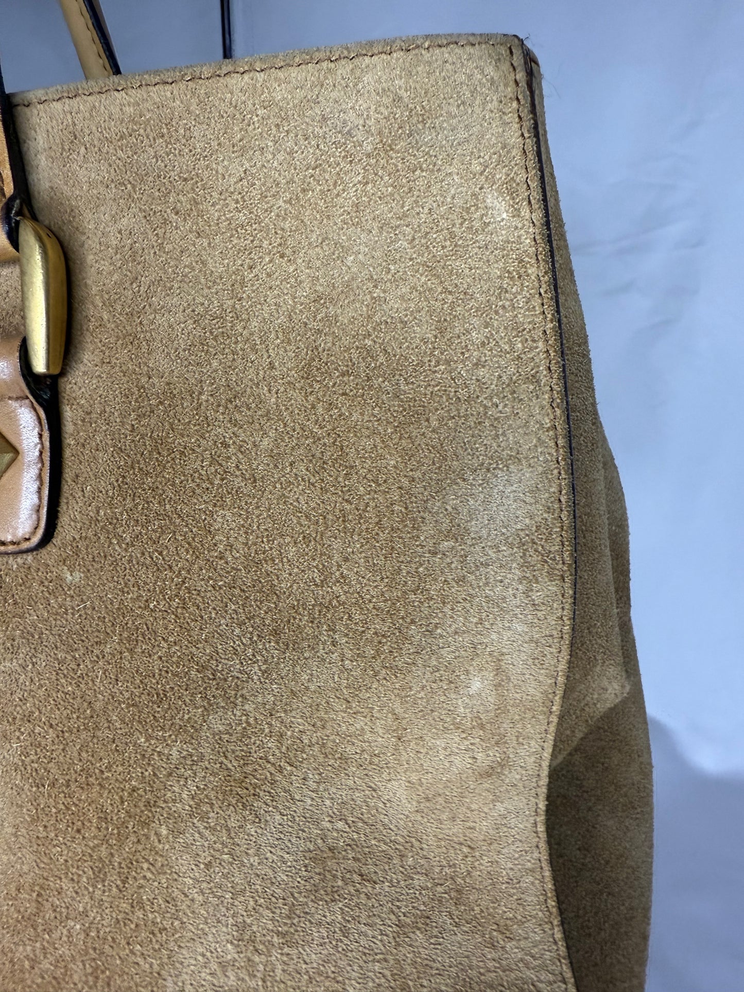 GUCCI SUEDE TOTE BAG