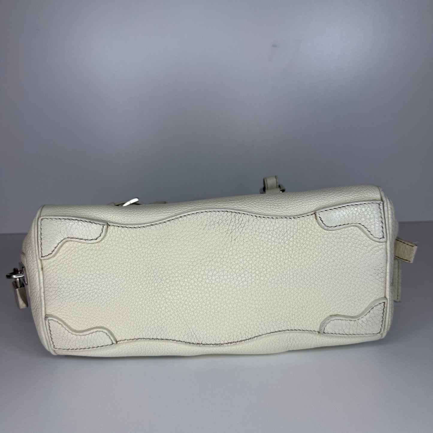PRADA VITELLO DAINO BAULETTO BAG WHITE