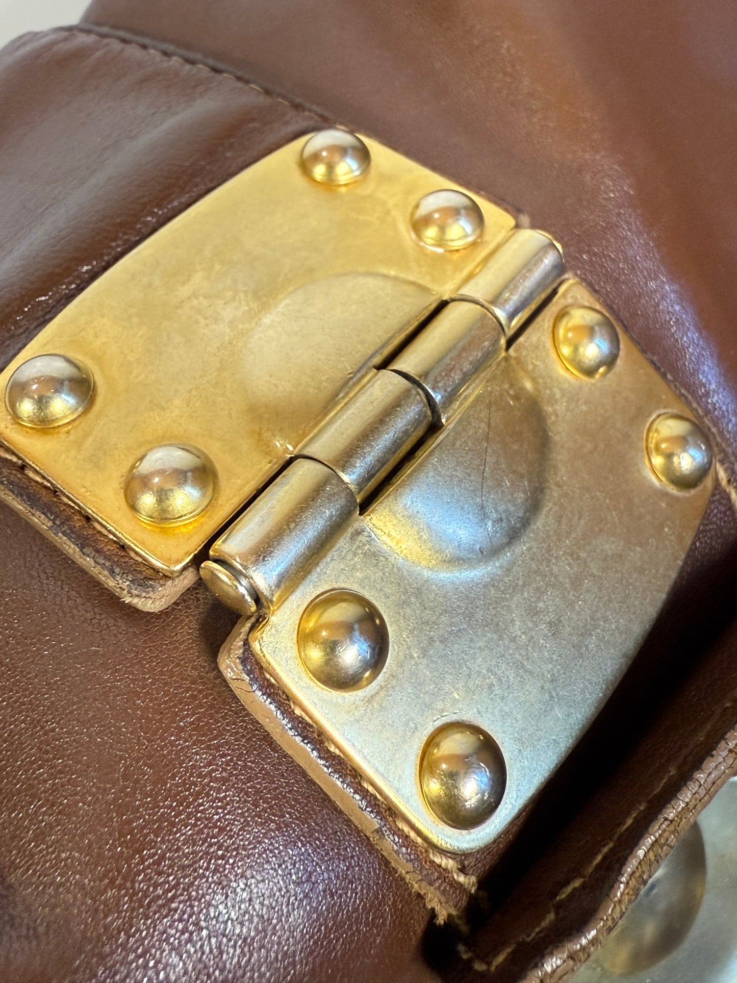 MIU MIU BROWN MATELASSE