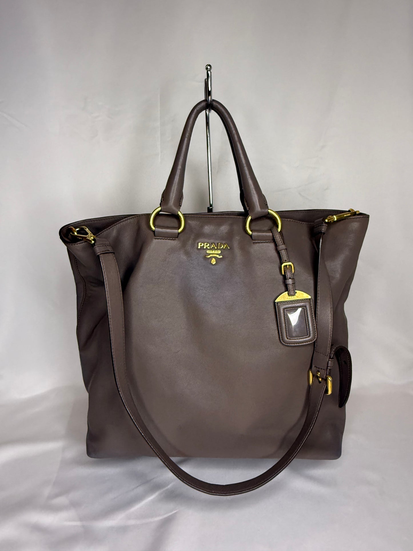 PRADA TOTE 2WAY GRAY BAG