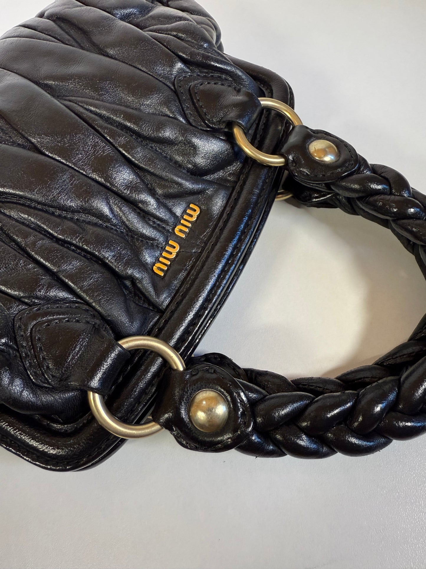 MIU MIU MATELASSE MINI BLACK