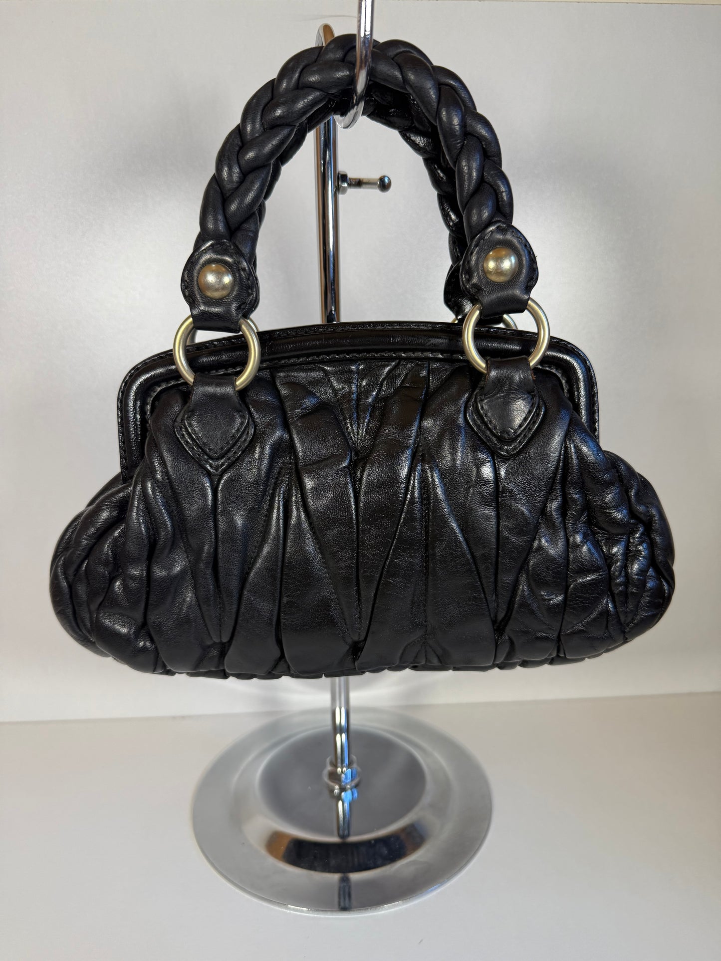 MIU MIU MATELASSE MINI BLACK