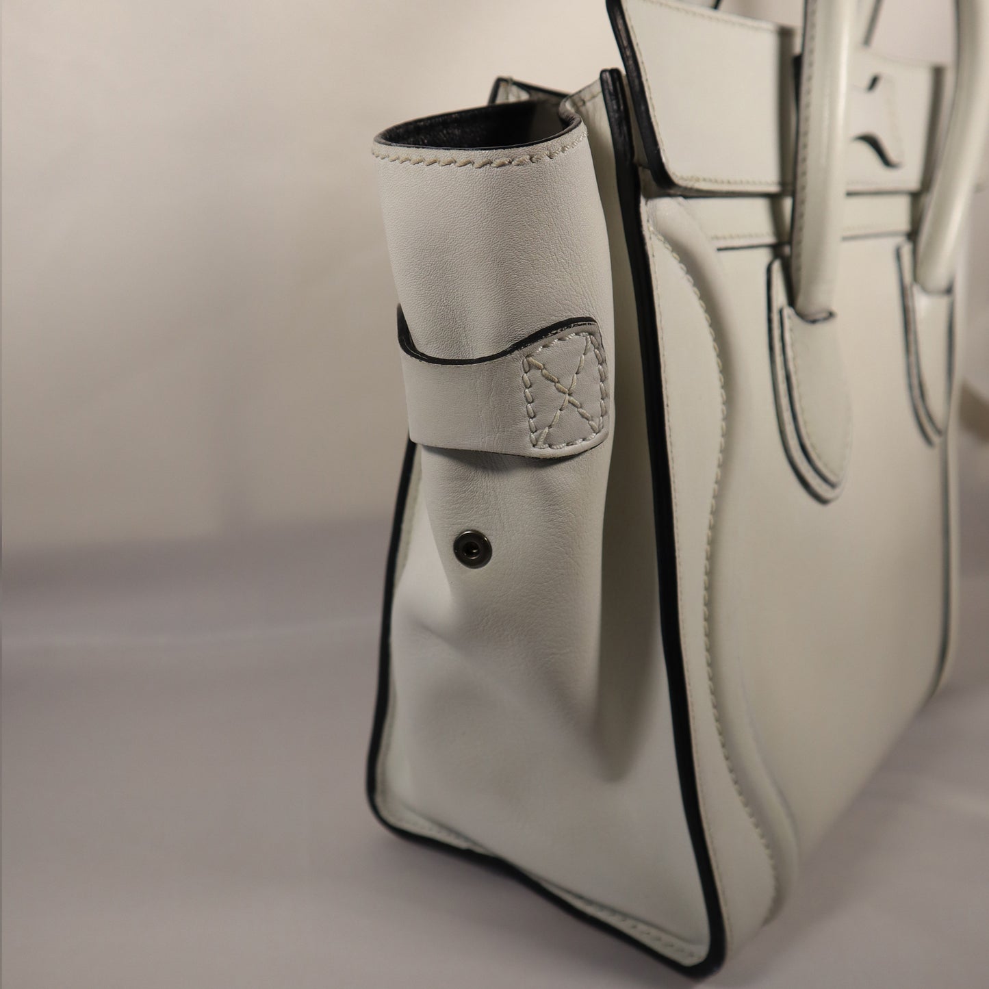 CELINE LUGGAGE WHITE BAG