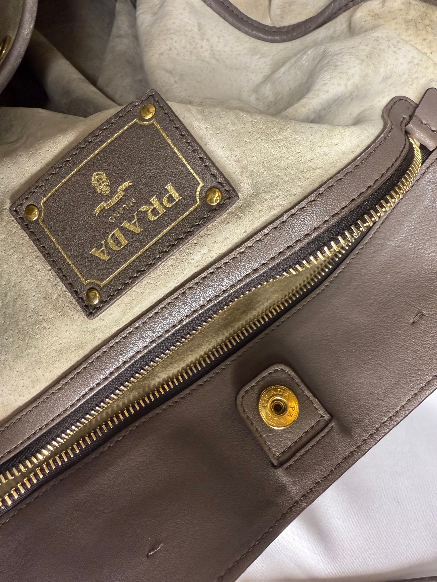 PRADA TOTE 2WAY GRAY BAG