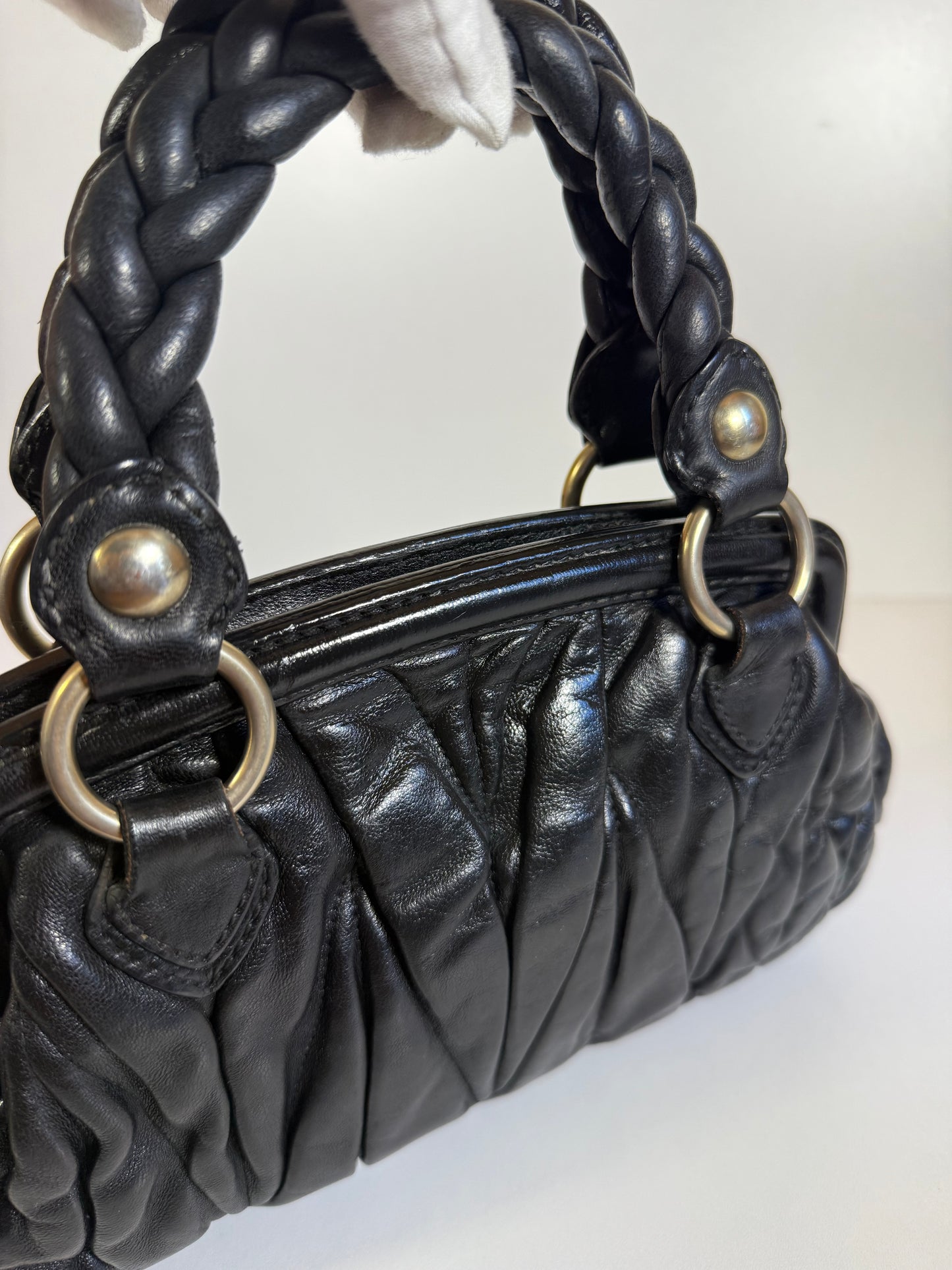 MIU MIU MATELASSE MINI BLACK
