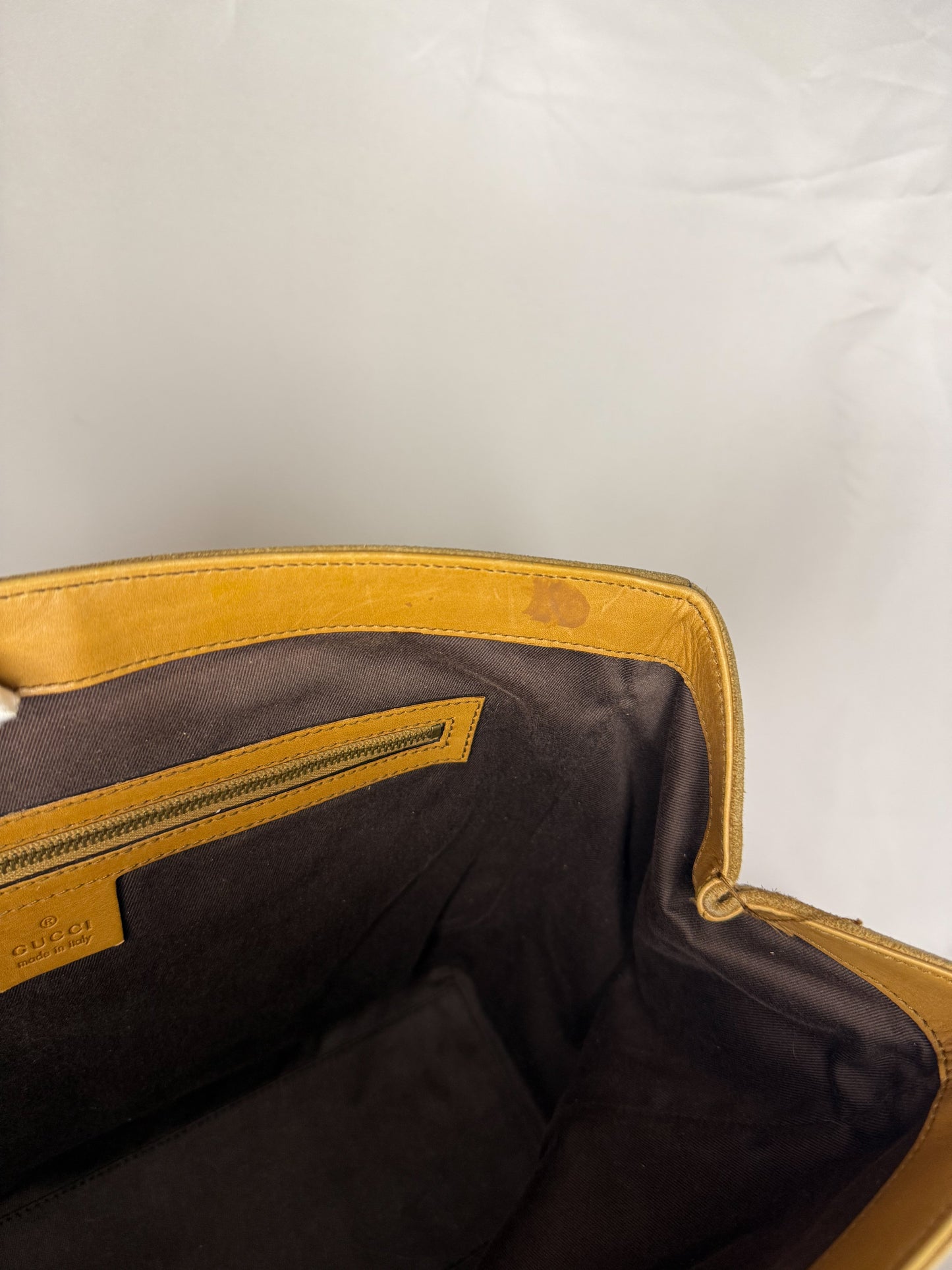 GUCCI SUEDE TOTE BAG