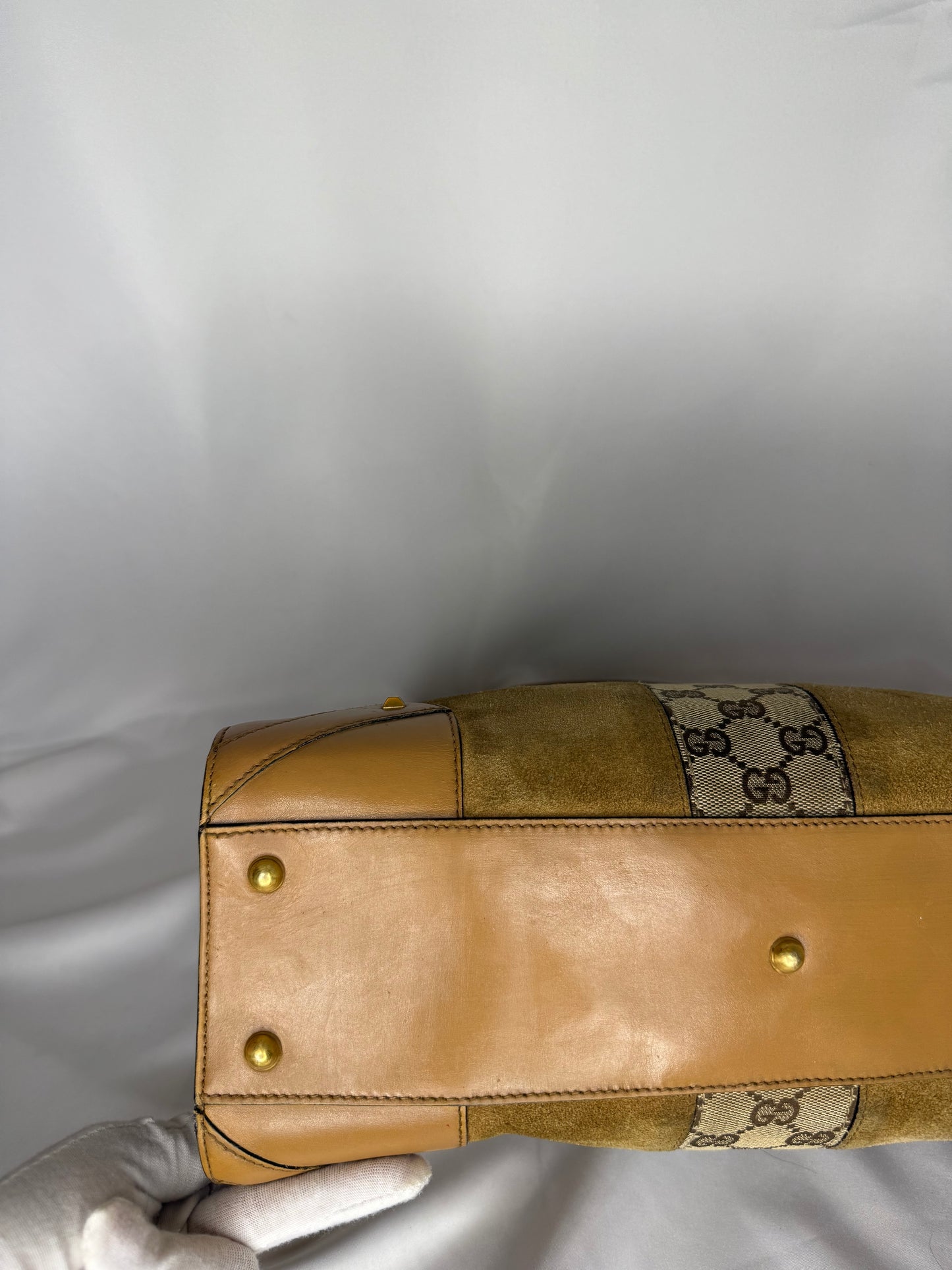 GUCCI SUEDE TOTE BAG