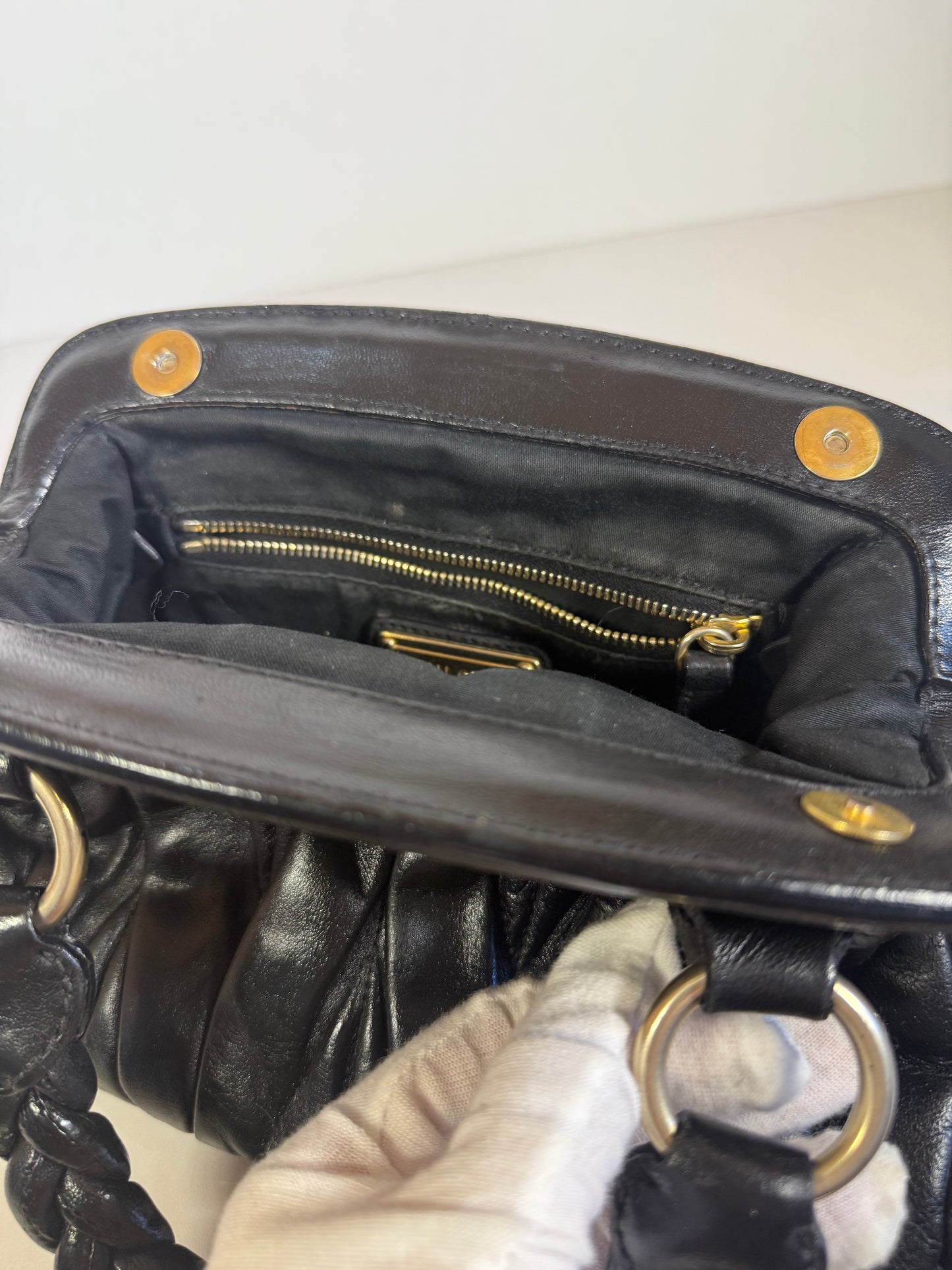 MIU MIU MATELASSE MINI BLACK
