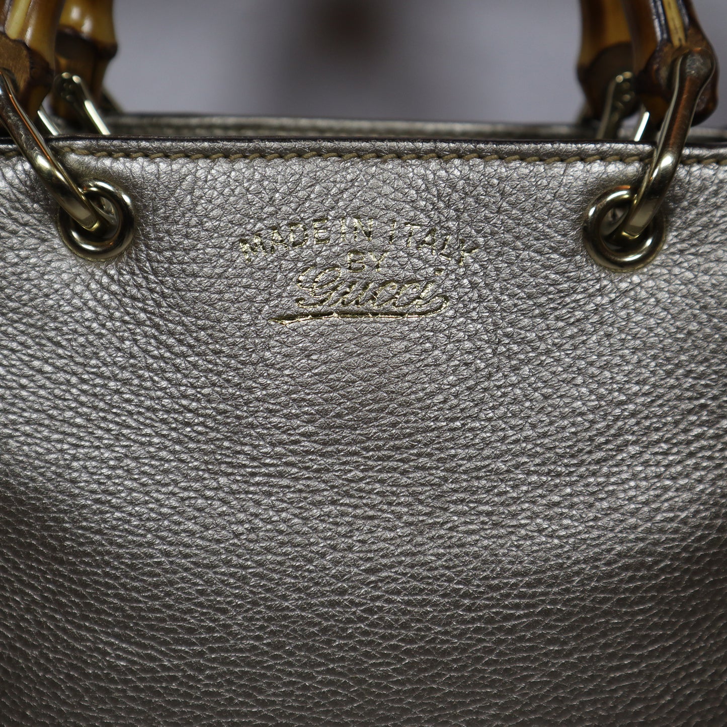 GUCCI BAMBOO SILVER MINI BAG