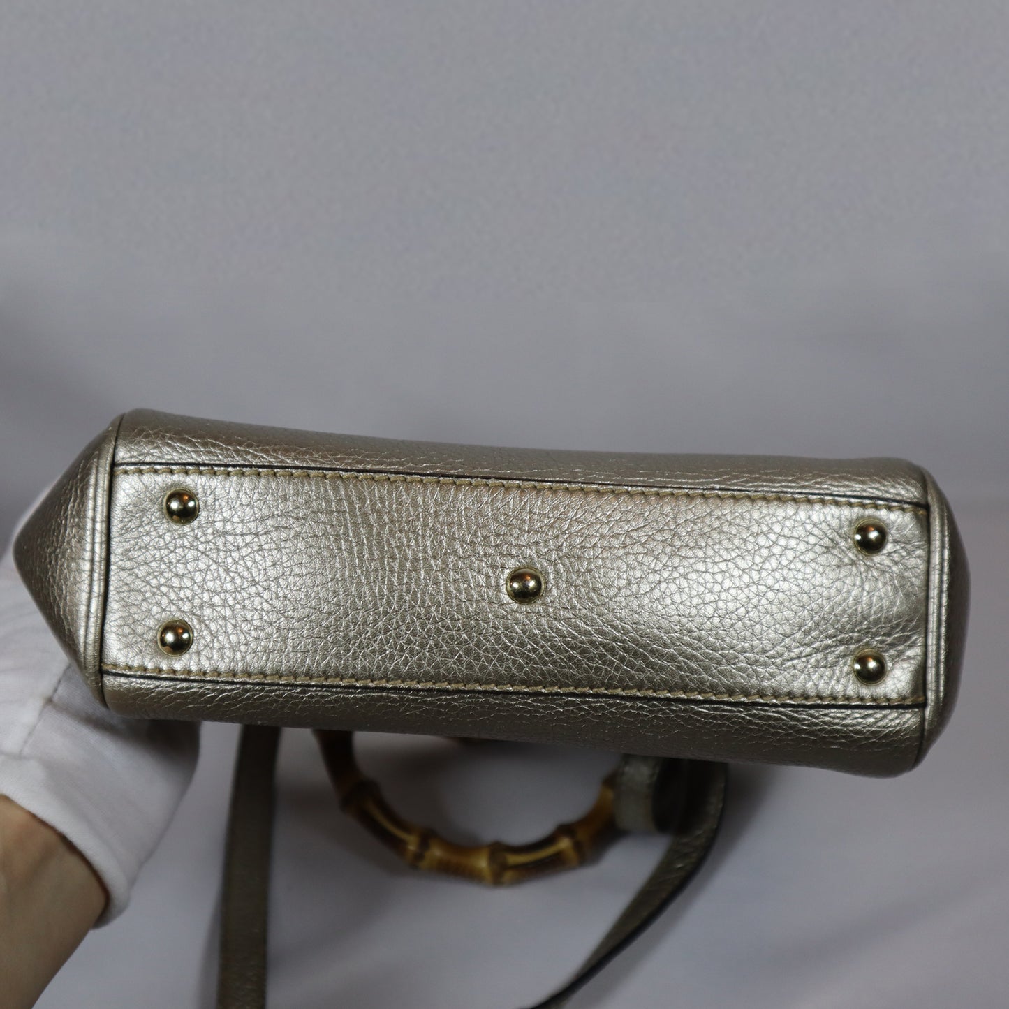 GUCCI BAMBOO SILVER MINI BAG