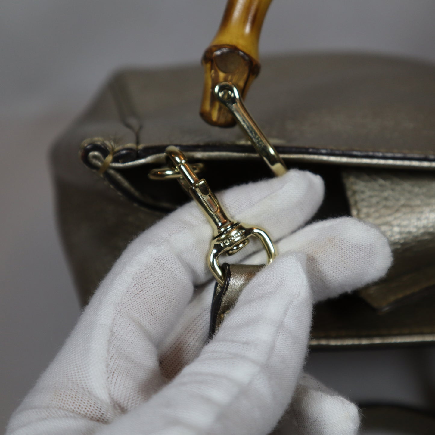 GUCCI BAMBOO SILVER MINI BAG