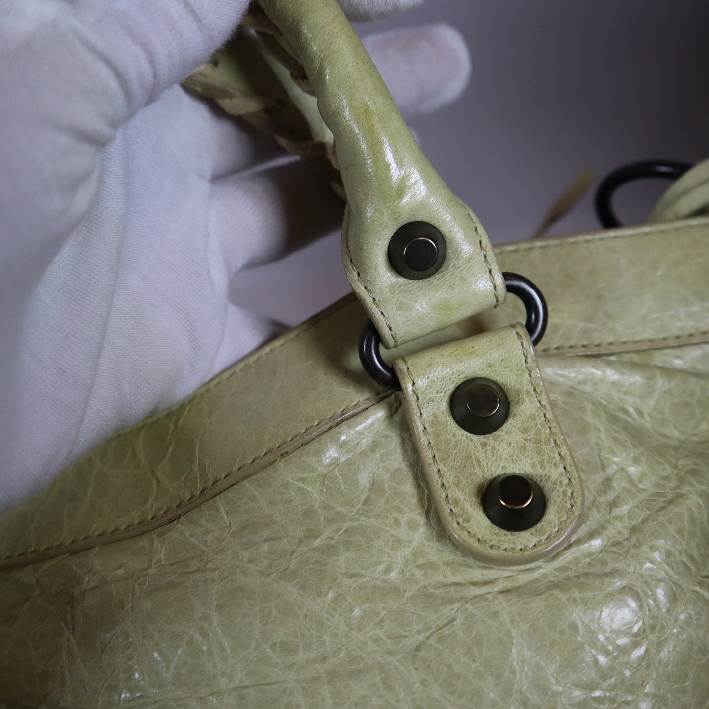 BALENCIAGA CITY BAG BEIGE SMALL