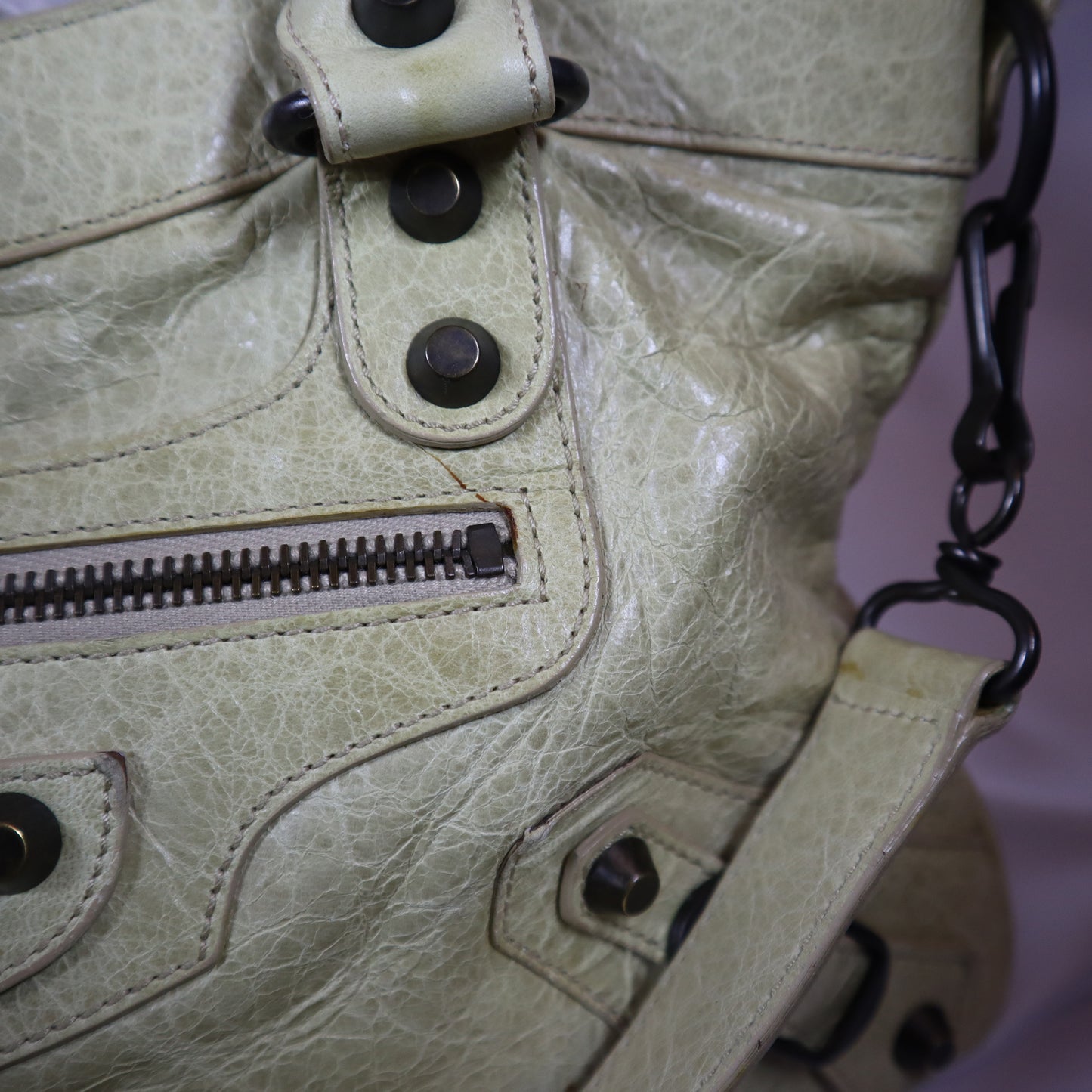 BALENCIAGA CITY BAG BEIGE SMALL