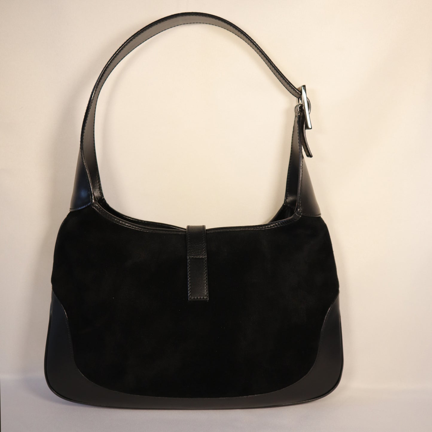 GUCCI JACKIE BLACK SUEDE BAG