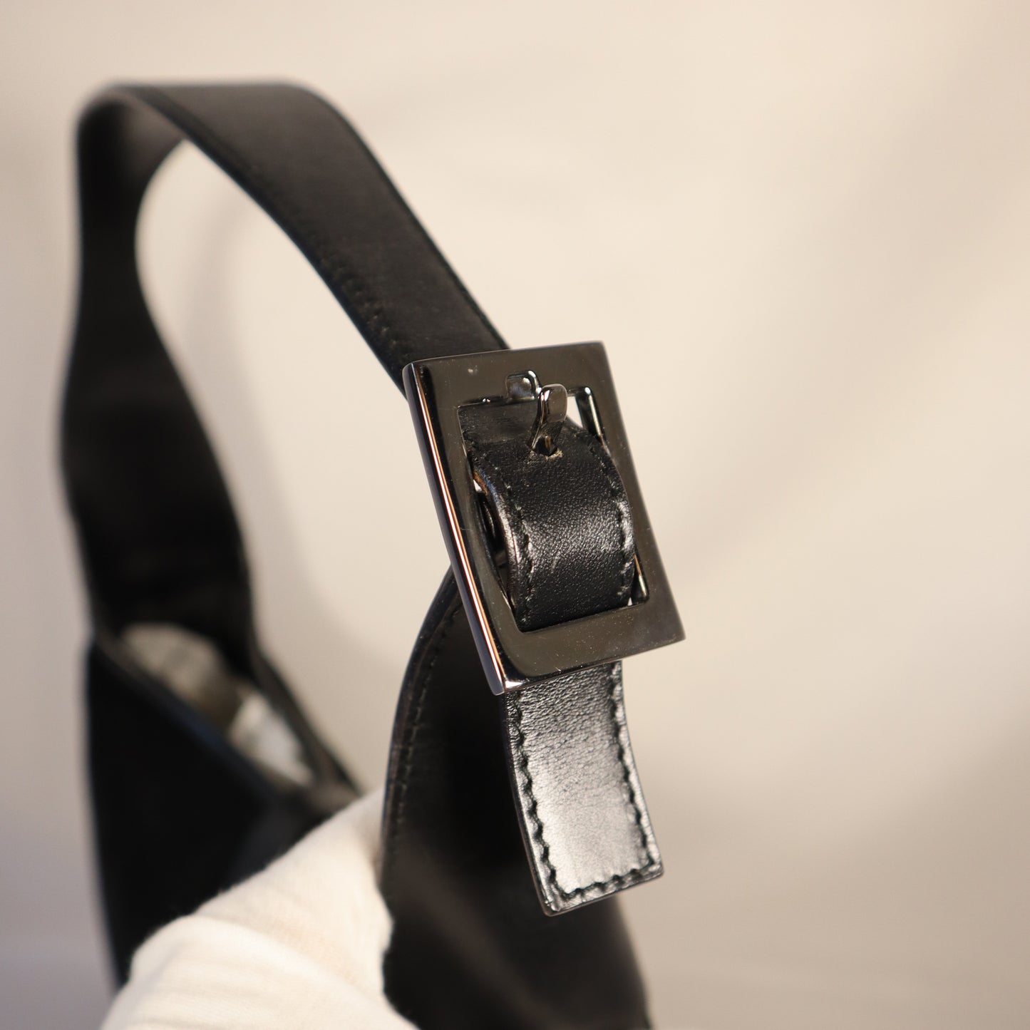 GUCCI JACKIE BLACK SUEDE BAG