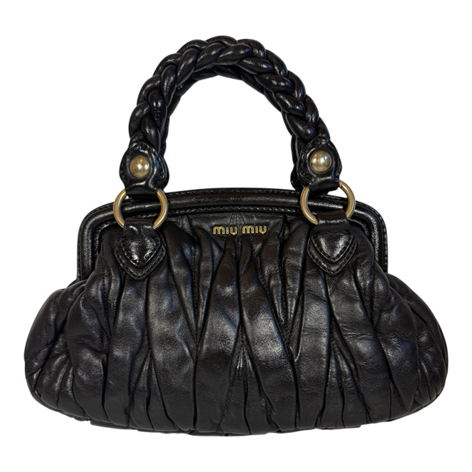 MIU MIU MATELASSE MINI BLACK