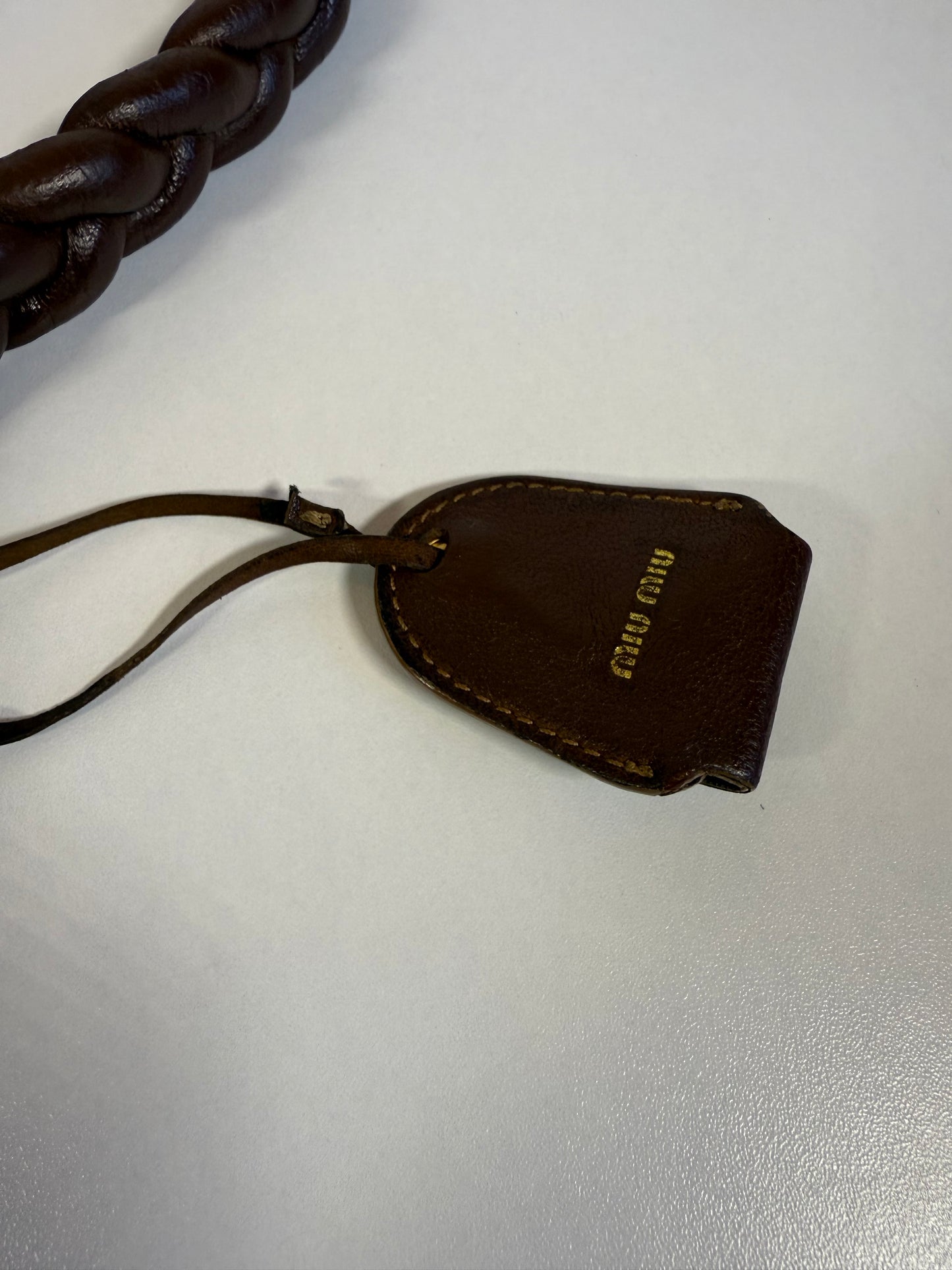 MIU MIU BROWN MATELASSE