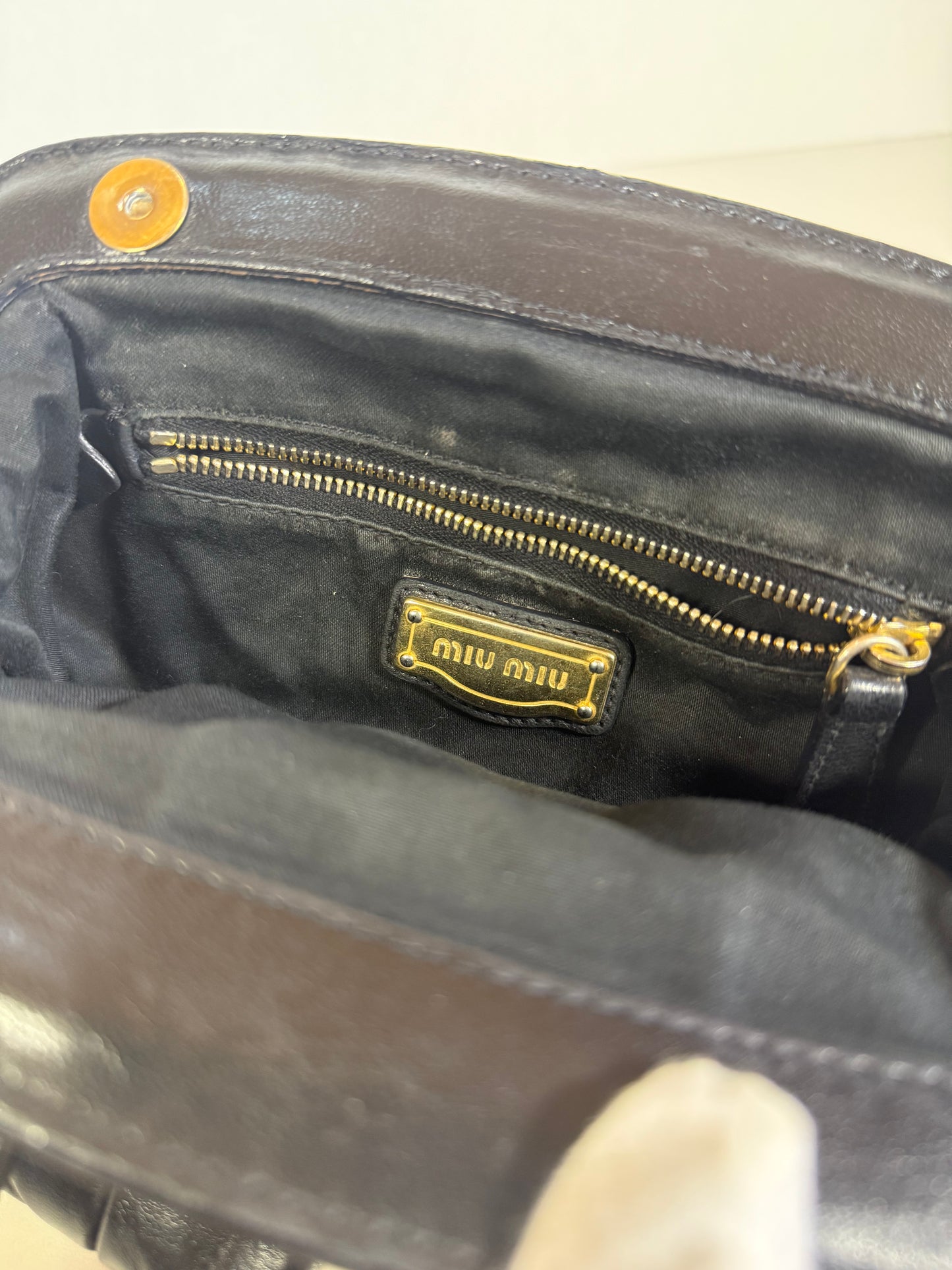 MIU MIU MATELASSE MINI BLACK