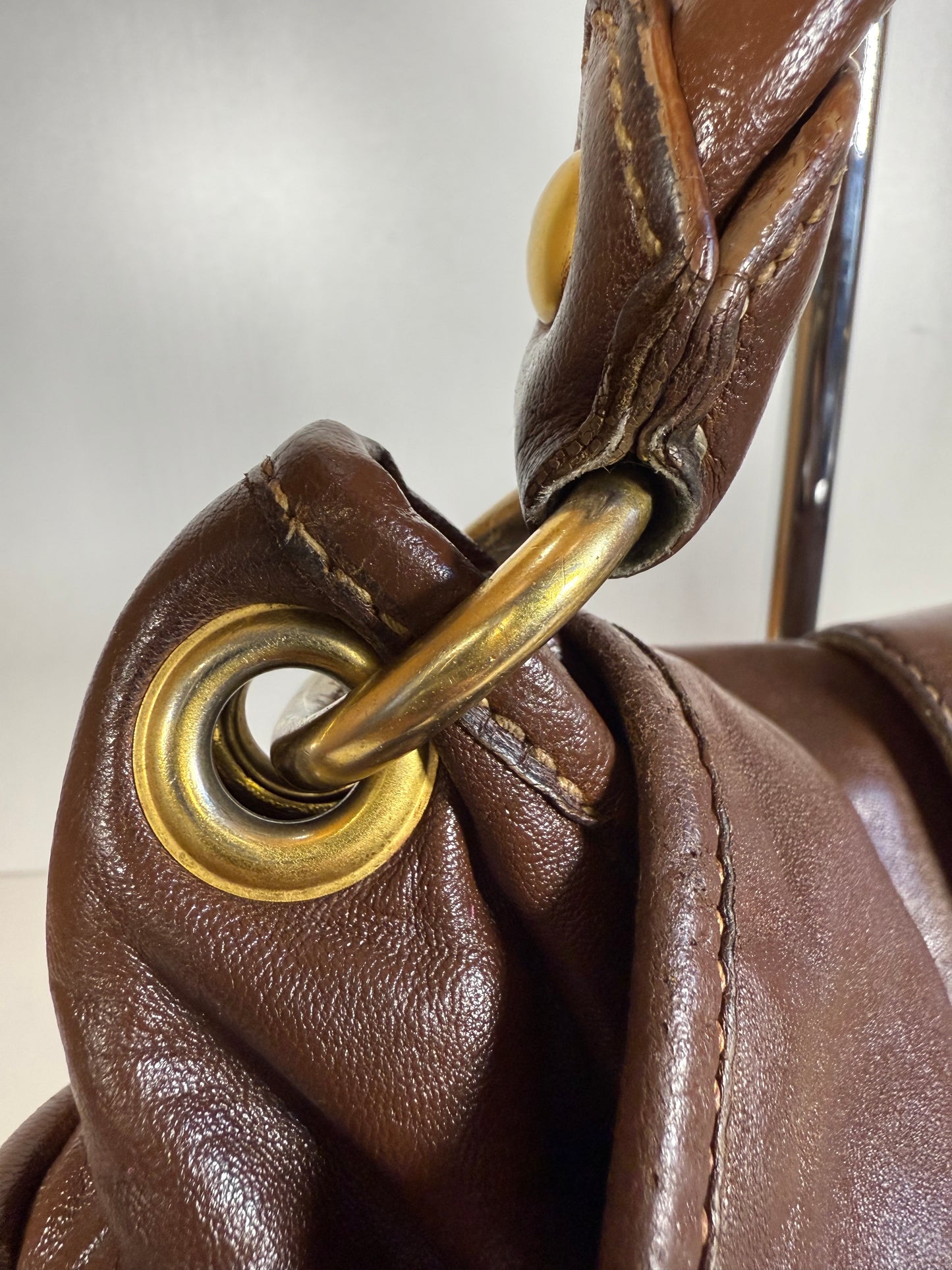 MIU MIU BROWN MATELASSE