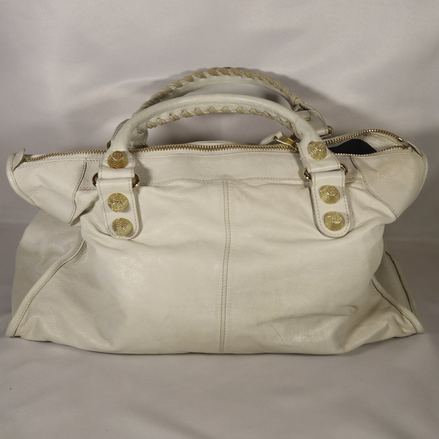 BALENCIAGA CITY JUMBO WHITE BAG