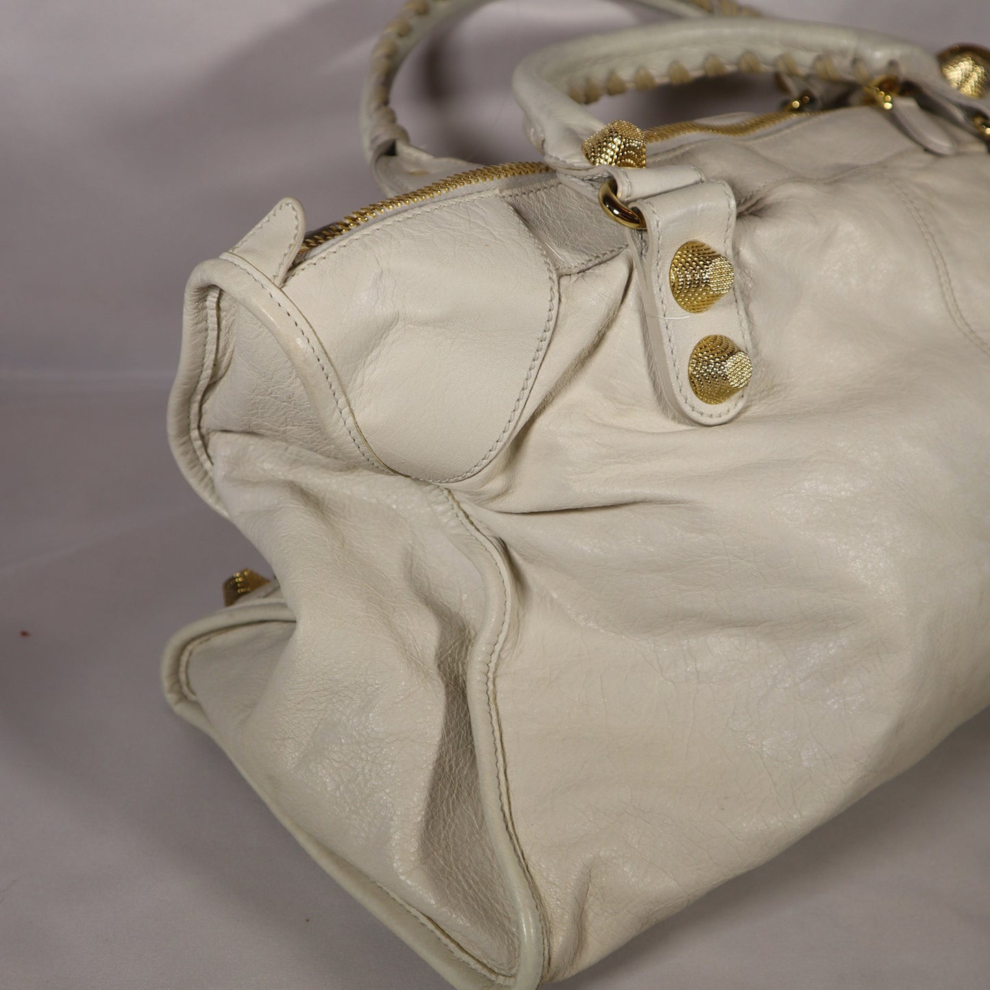 BALENCIAGA CITY JUMBO WHITE BAG
