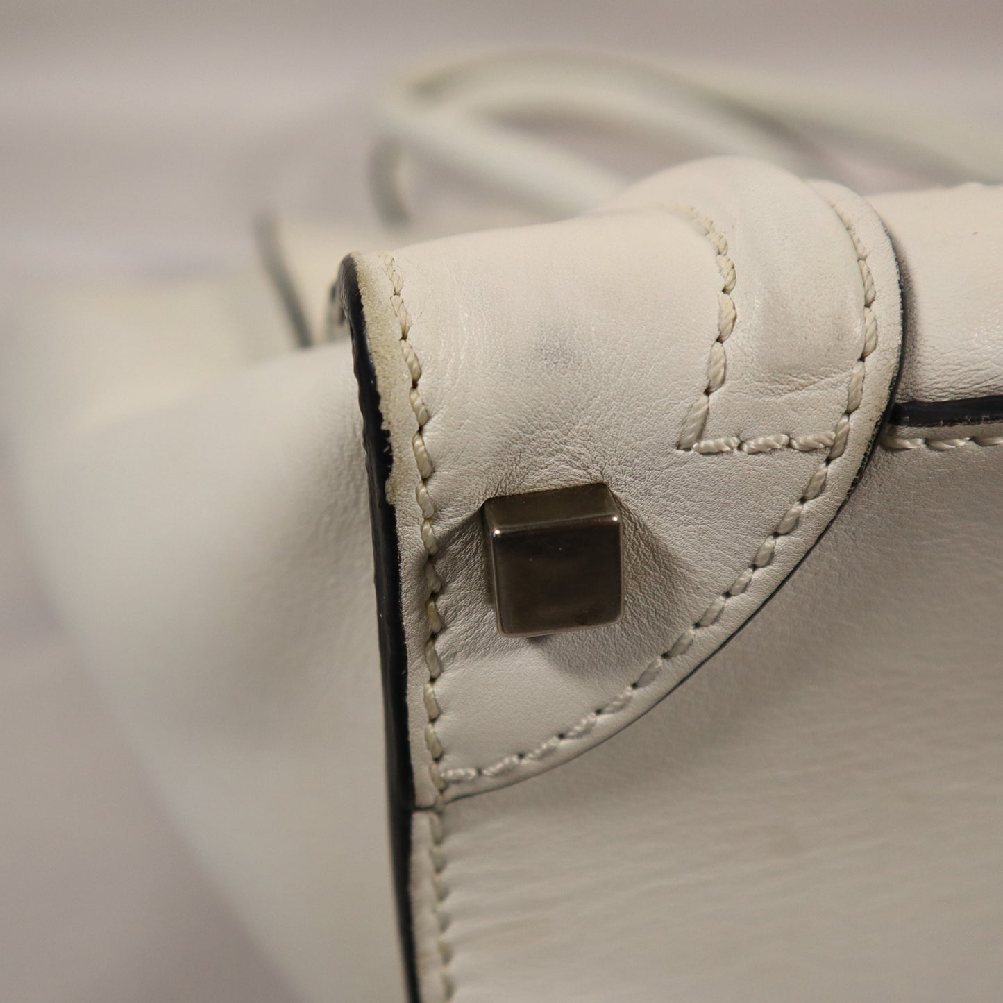 CELINE LUGGAGE WHITE BAG