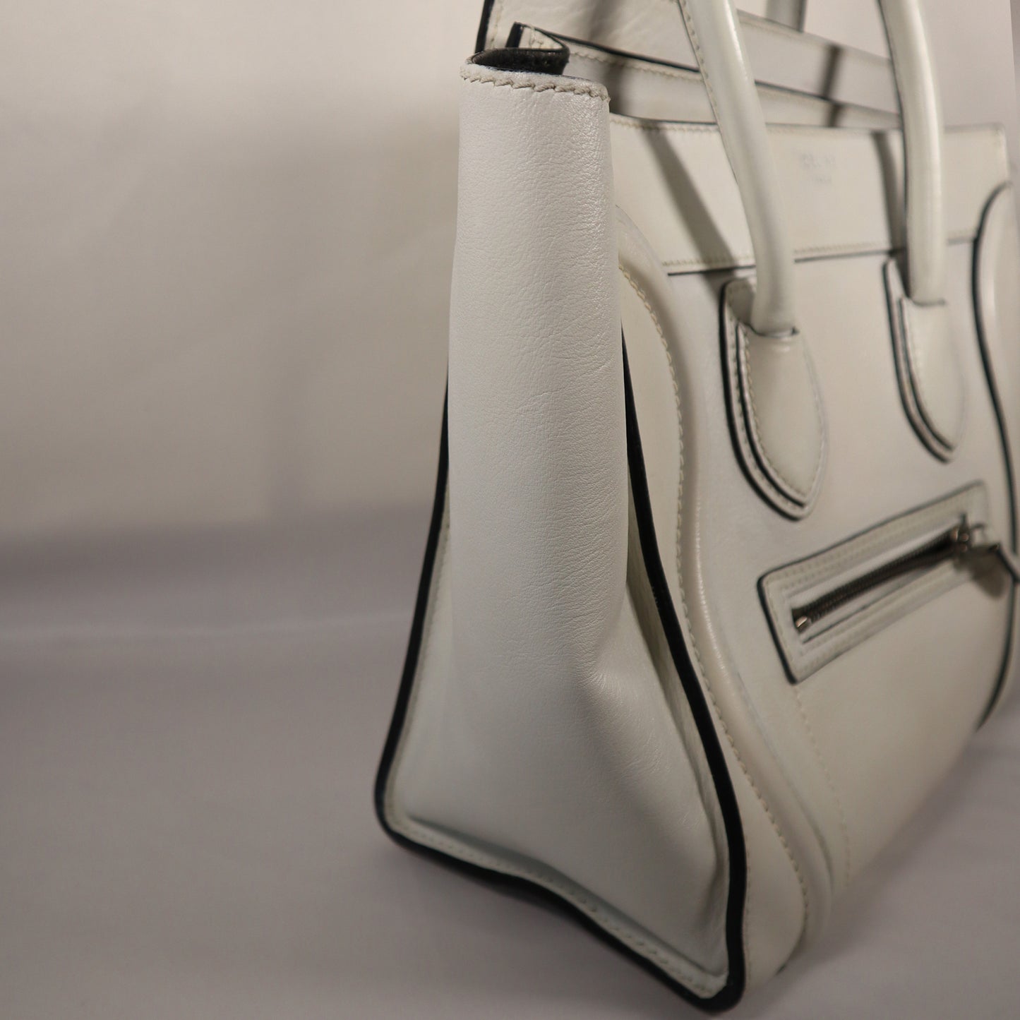 CELINE LUGGAGE WHITE BAG
