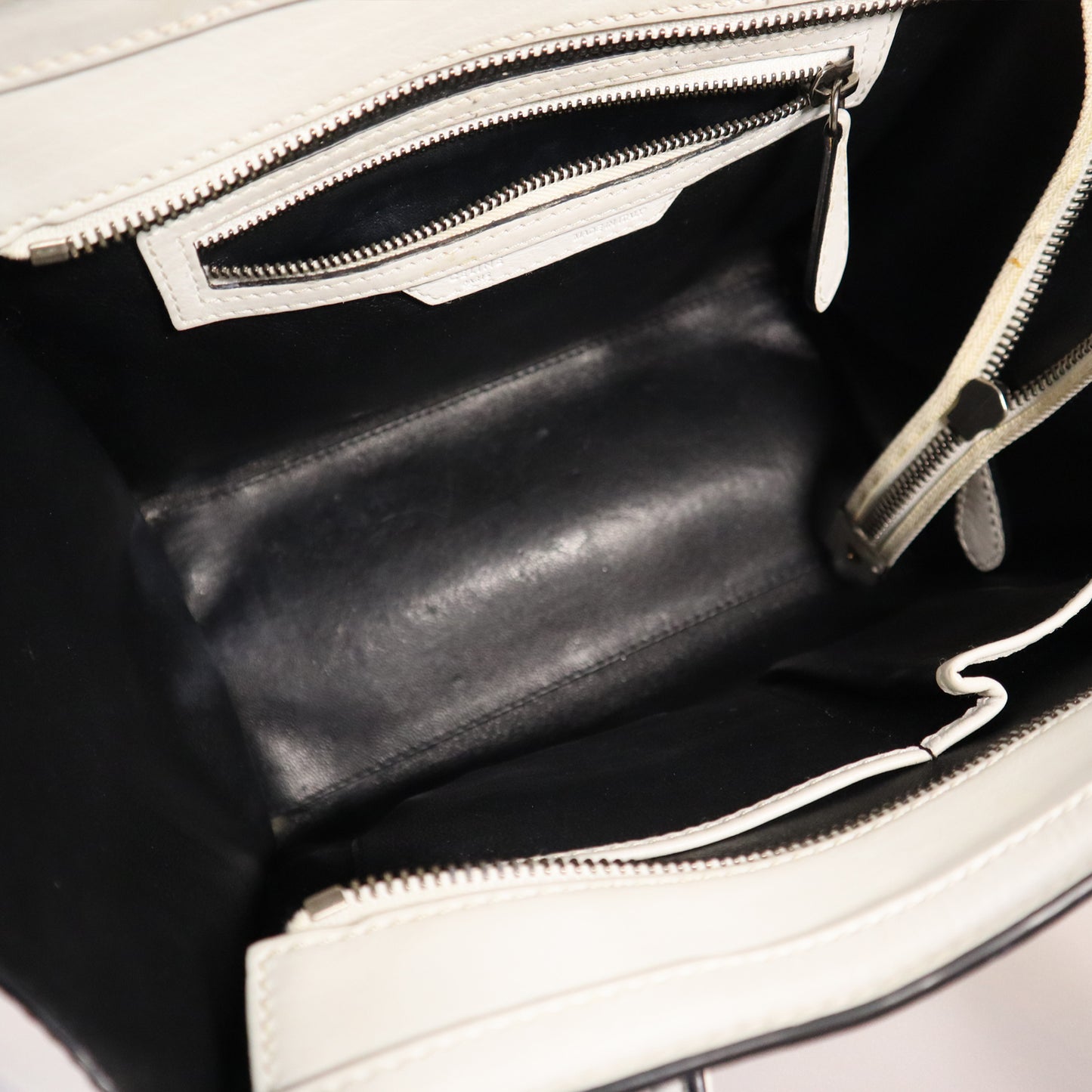 CELINE LUGGAGE WHITE BAG