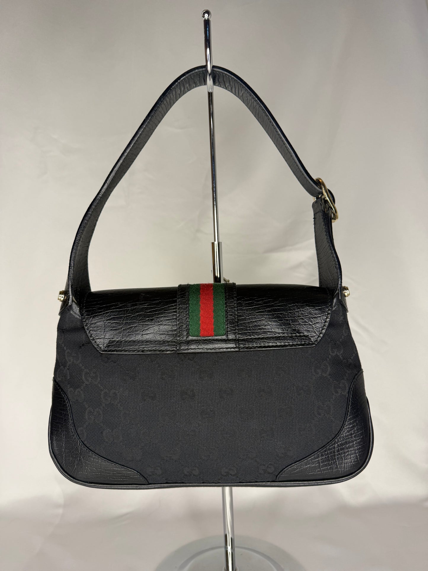 GUCCI JACKIE SHERRY LINE GG CANVAS BAG