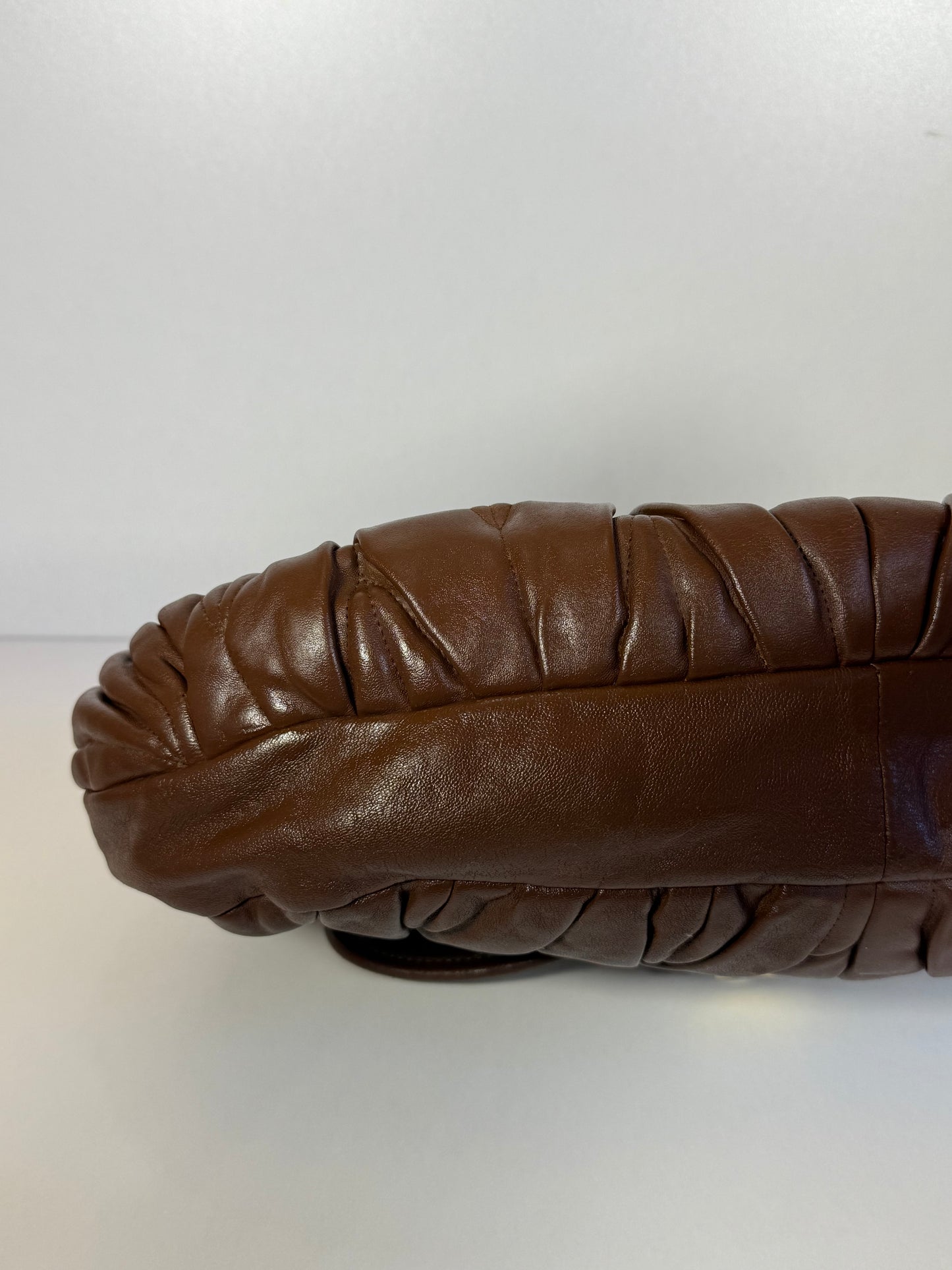 MIU MIU BROWN MATELASSE