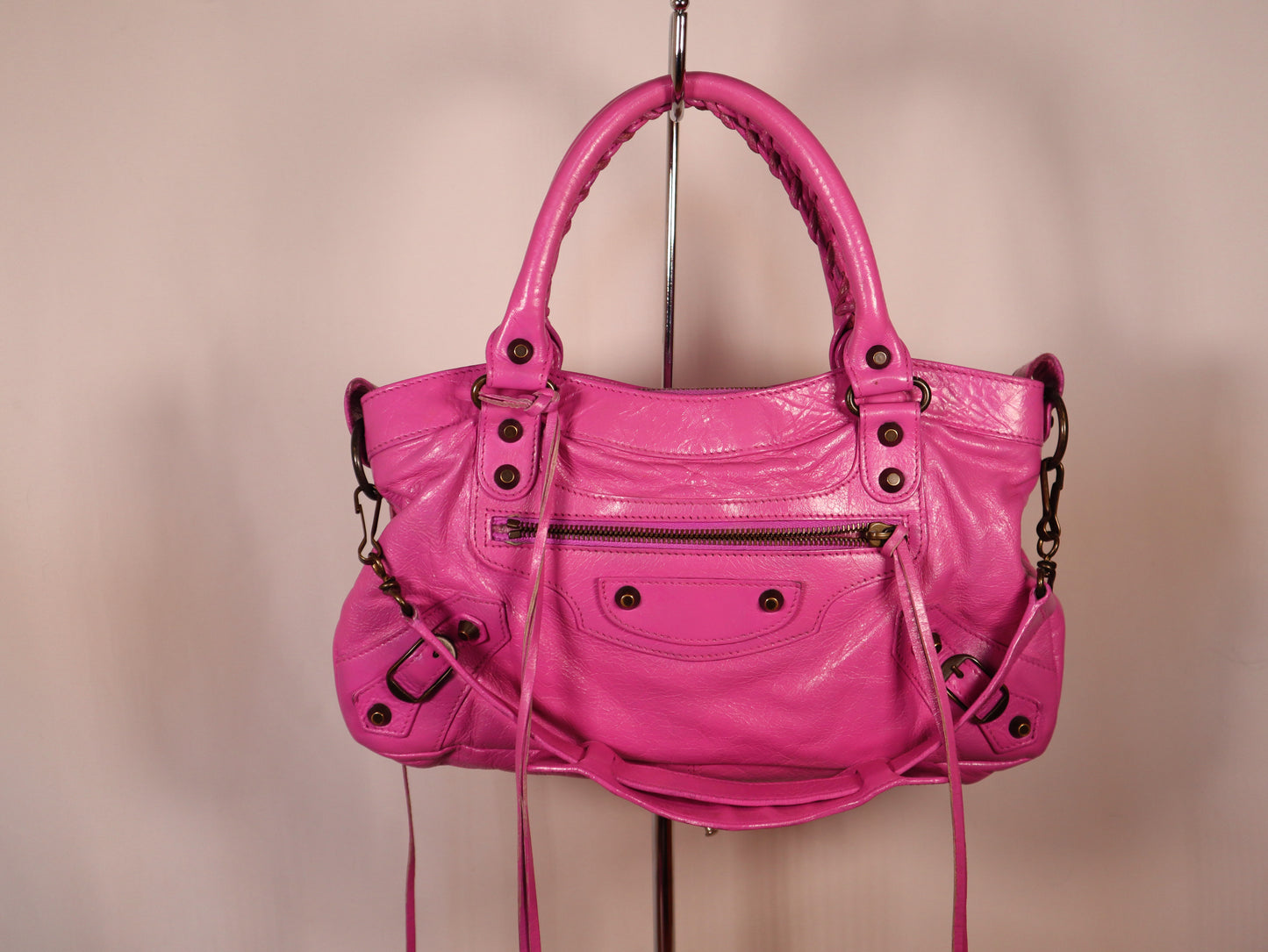 BALENCIAGA CITY BAG PINK SMALL
