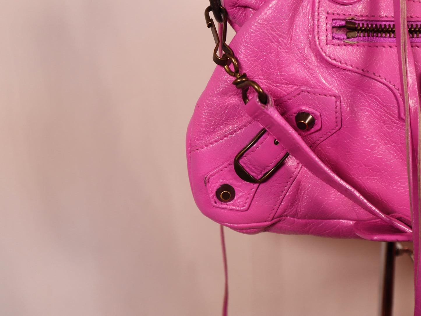 BALENCIAGA CITY BAG PINK SMALL