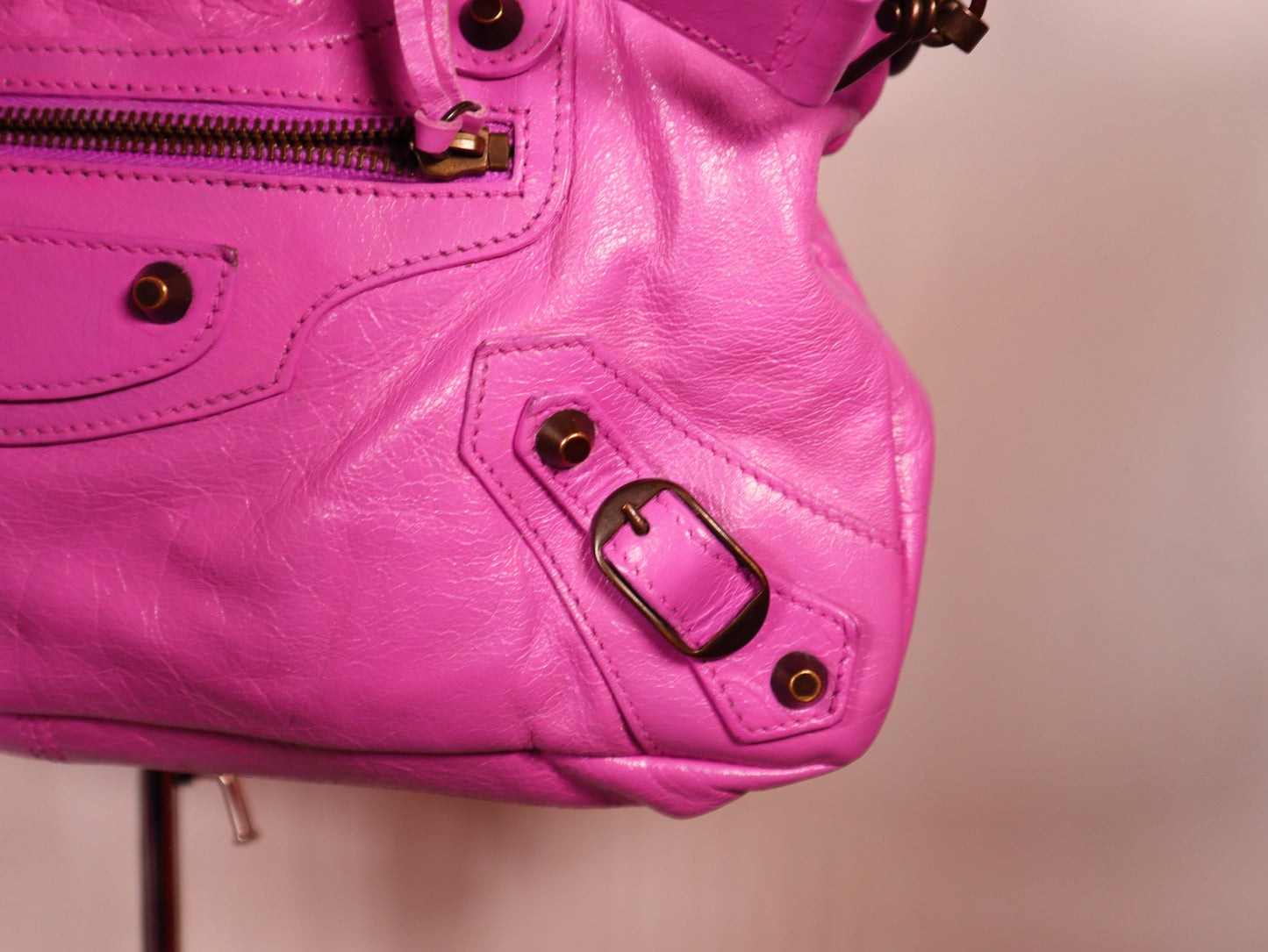 BALENCIAGA CITY BAG PINK SMALL