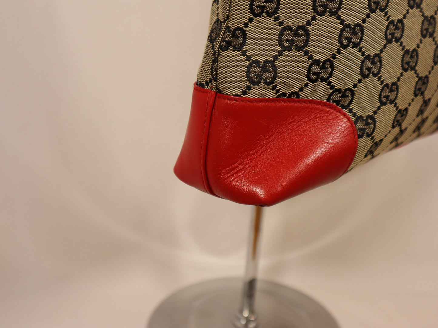 GUCCI TOTE GG RED CANVAS