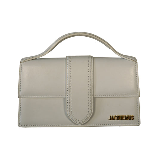 JACQUEMUS GRAND BAMBINO WHITE BAG
