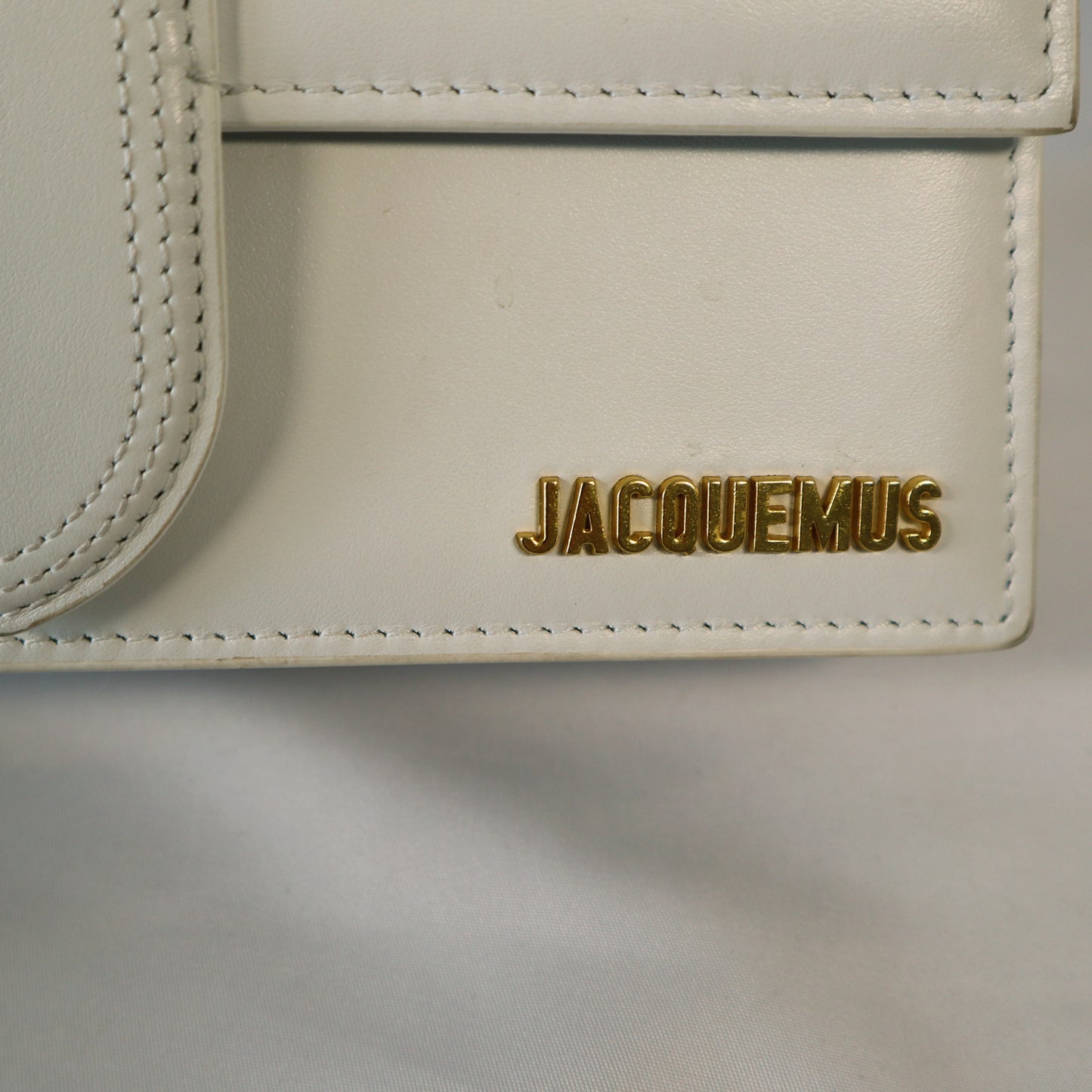 JACQUEMUS GRAND BAMBINO WHITE BAG