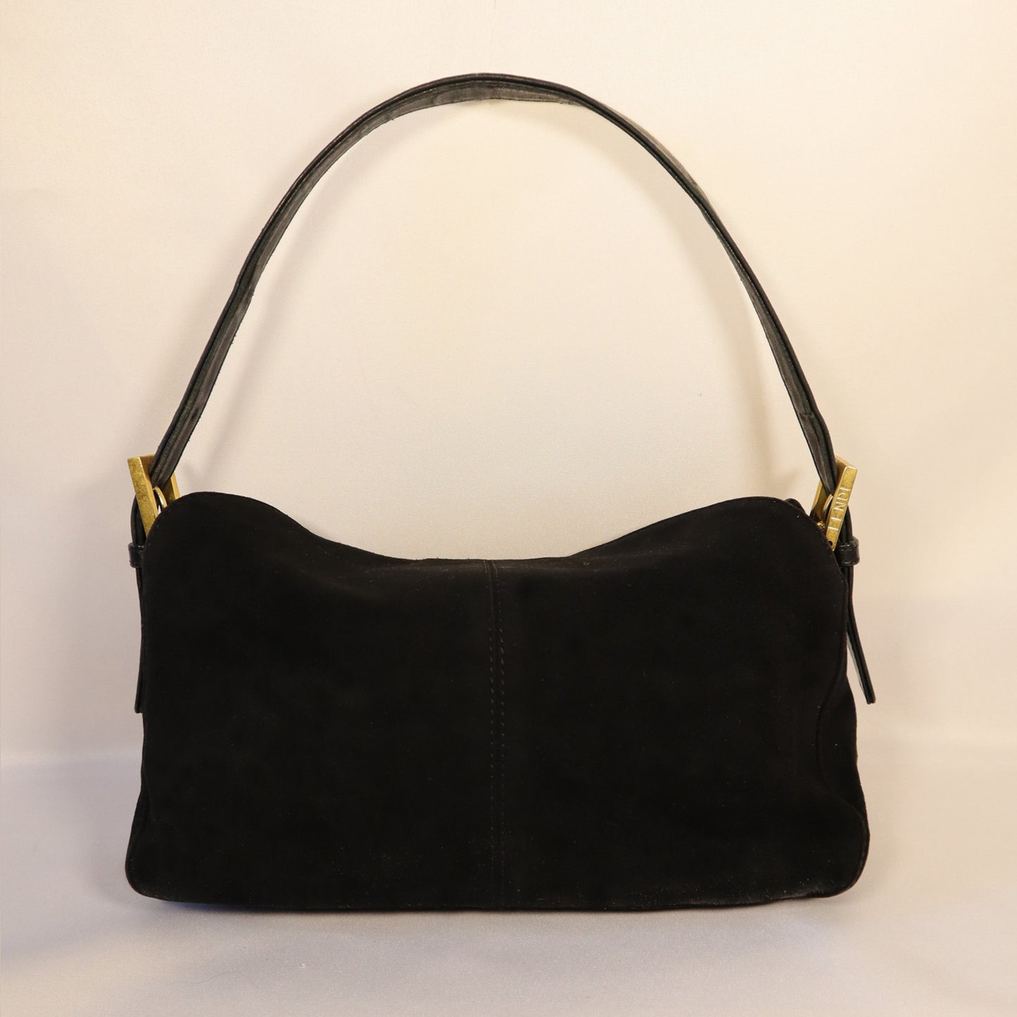 FENDI MAMA BAGUETTE SUEDE BAG