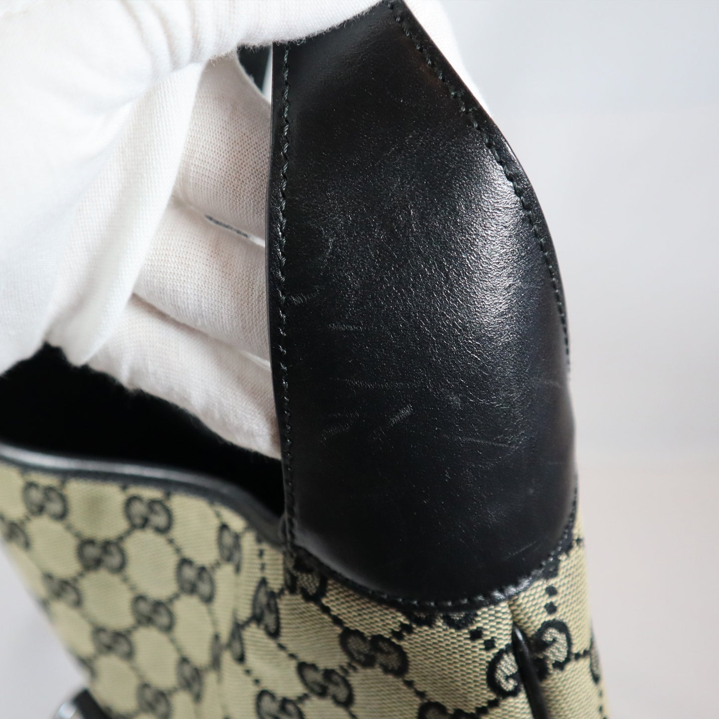 GUCCI JACKIE BLACK CANVAS