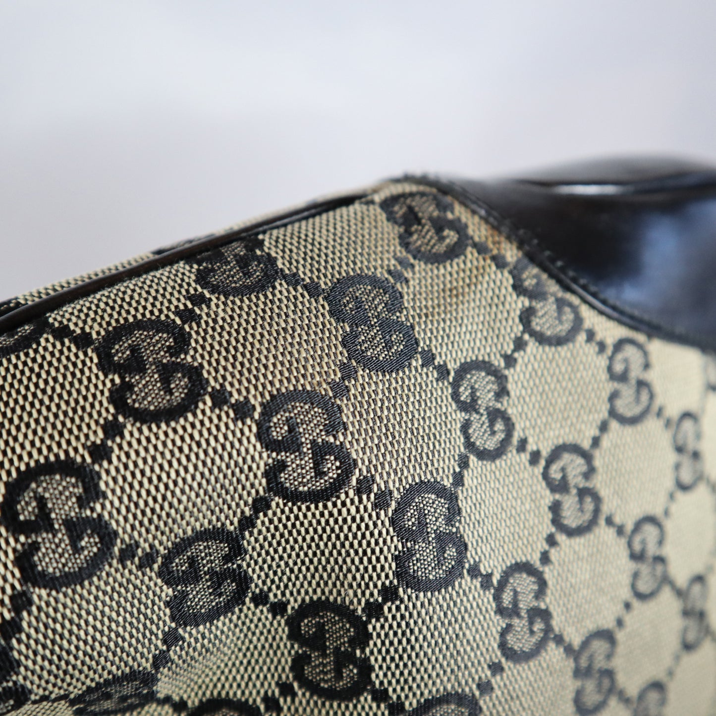 GUCCI JACKIE BLACK CANVAS