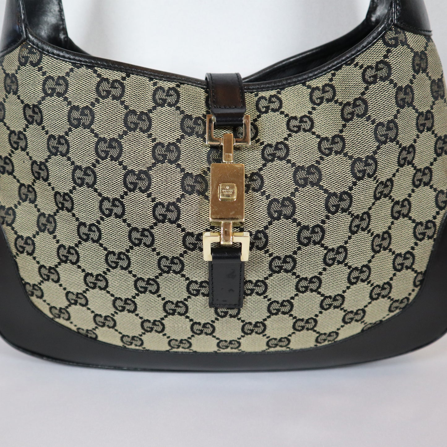 GUCCI JACKIE BLACK CANVAS