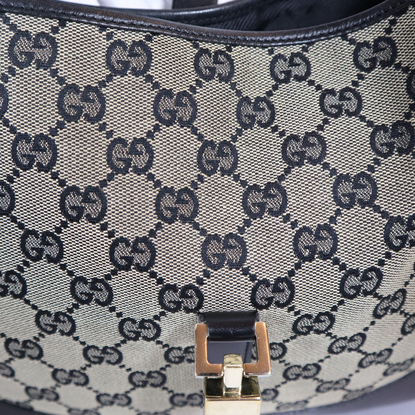 GUCCI JACKIE BLACK CANVAS