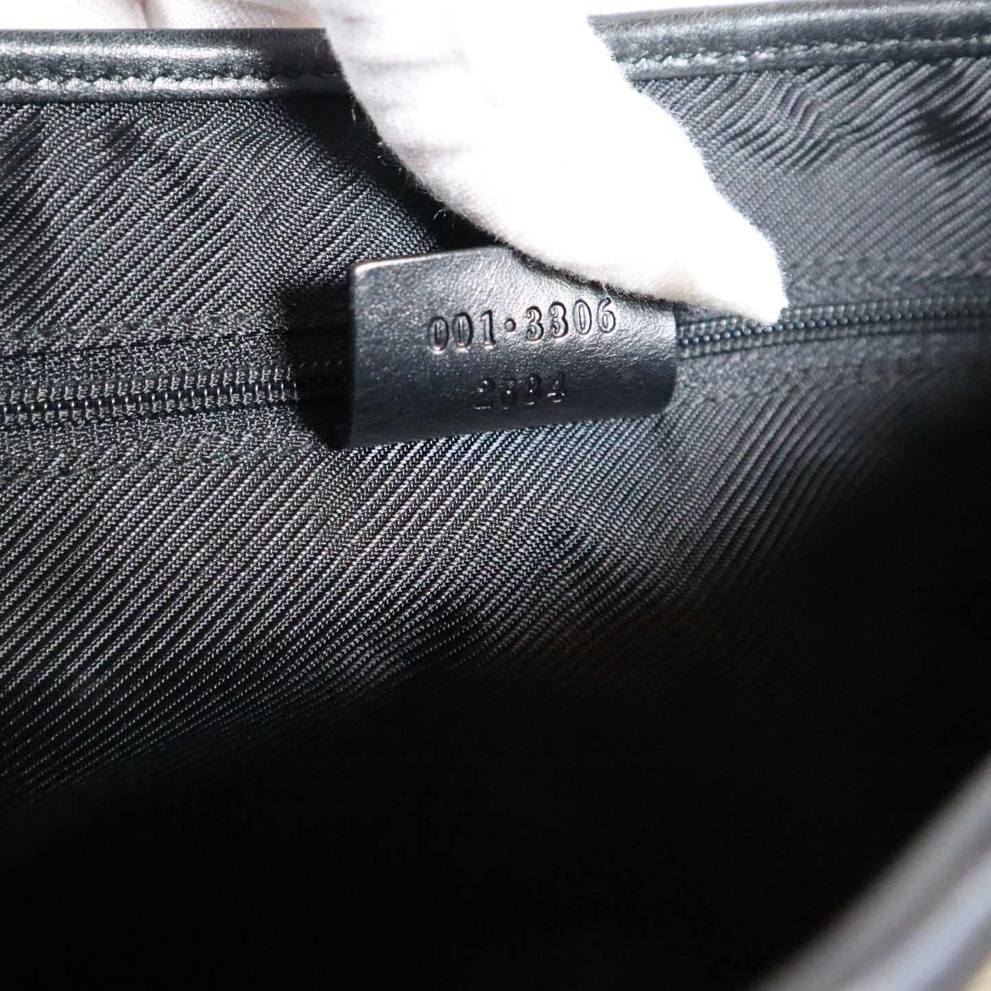 GUCCI JACKIE BLACK CANVAS