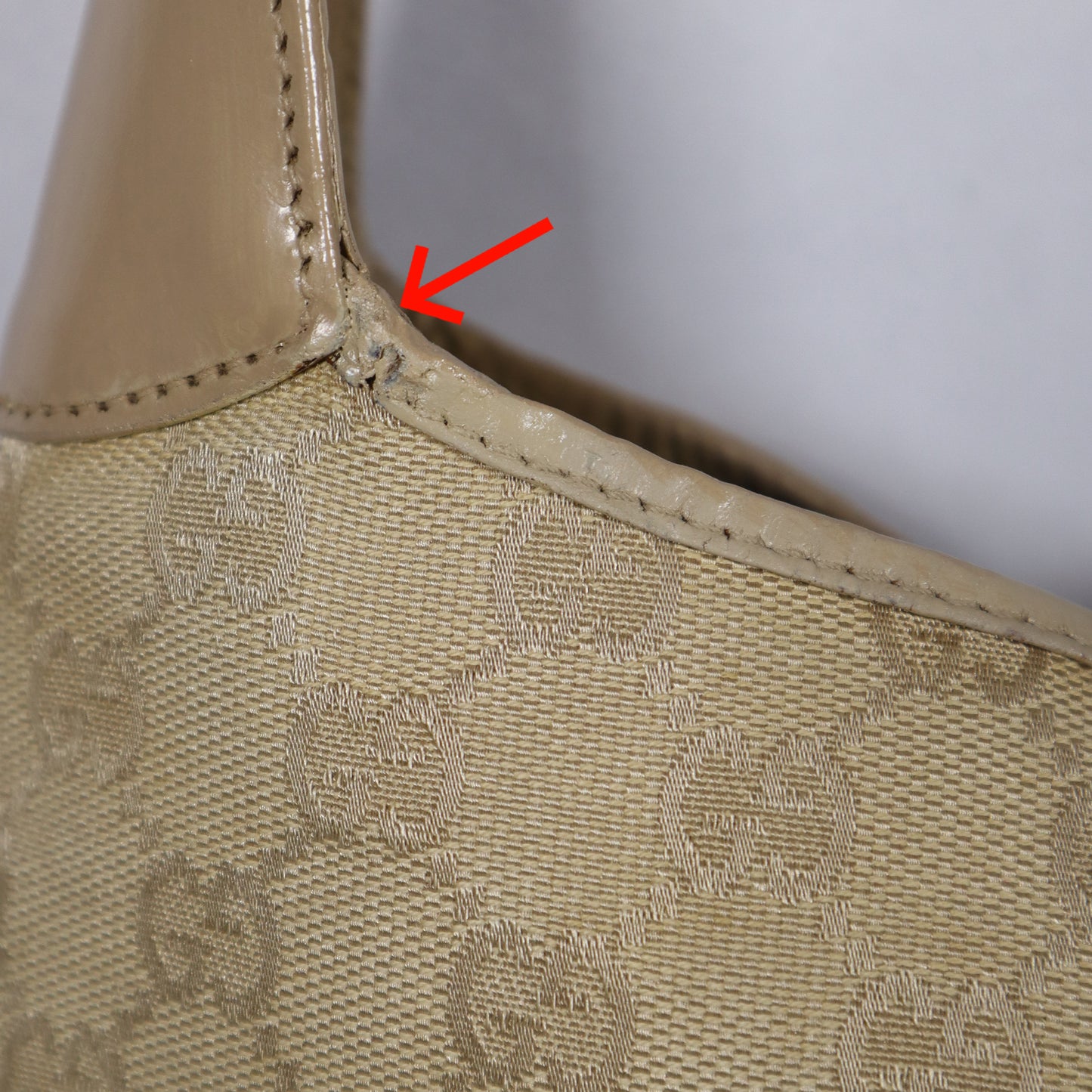 GUCCI JACKIE DUST PINK GG CANVAS BAG