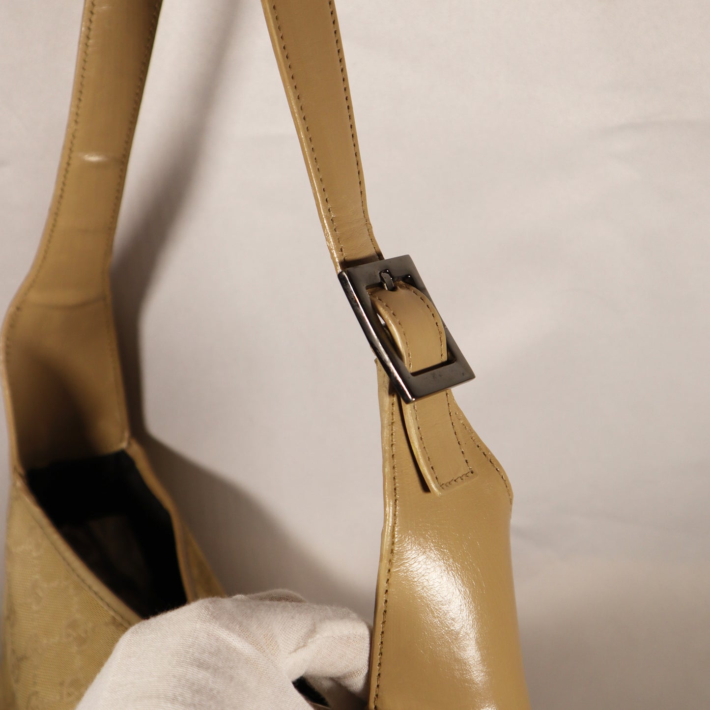 GUCCI JACKIE DUST PINK GG CANVAS BAG