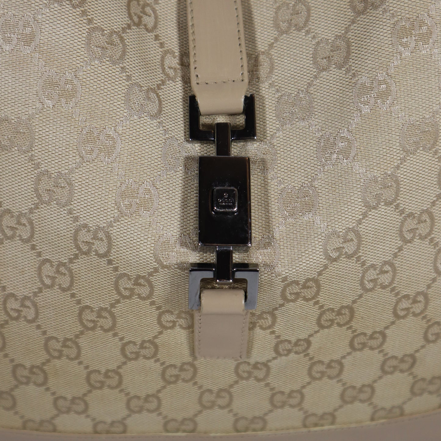 GUCCI JACKIE DUST PINK GG CANVAS BAG
